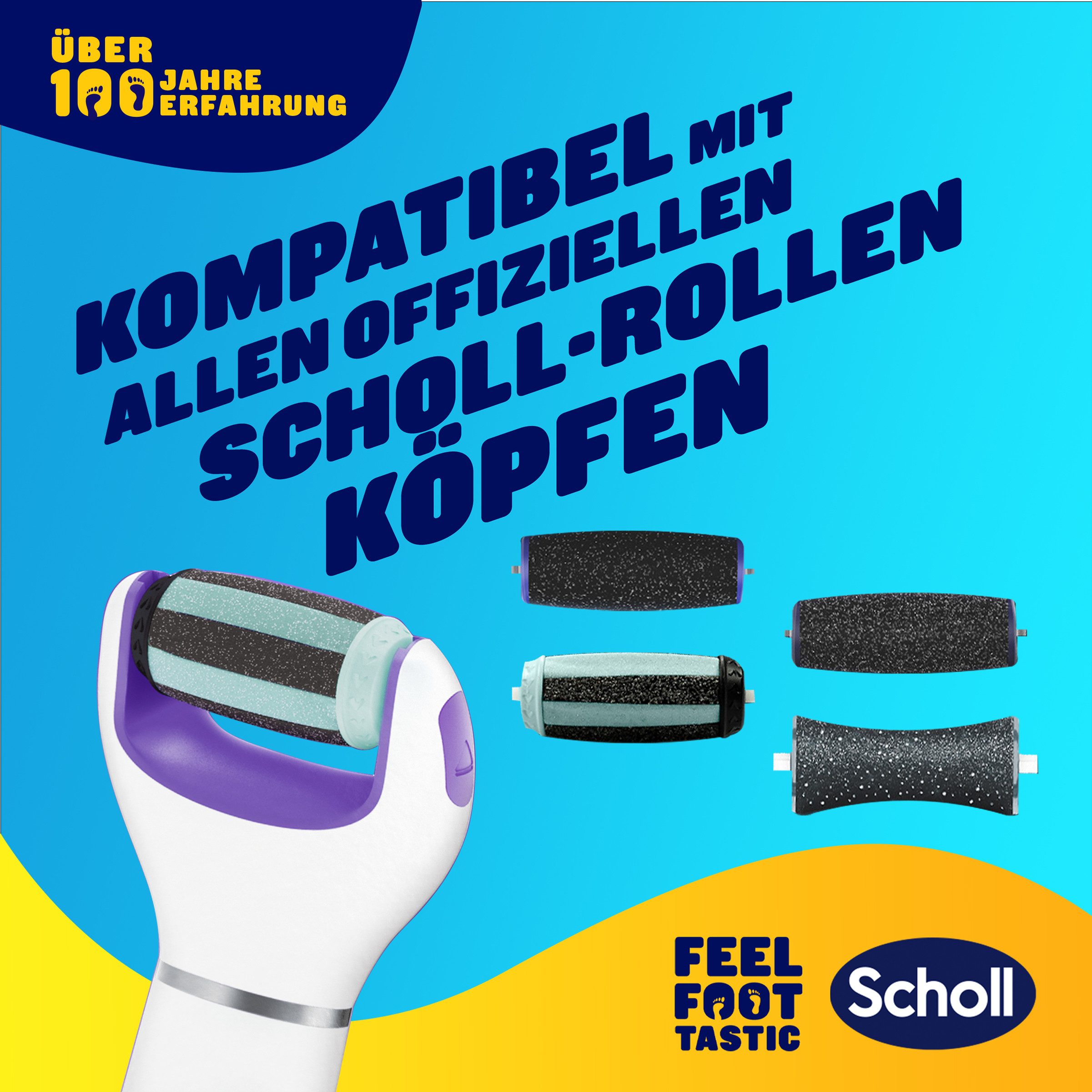 Scholl Elektrische eeltverwijderaar Expert Care 2-in-1 File & Smooth elektrischer Hornhautentferner (set)