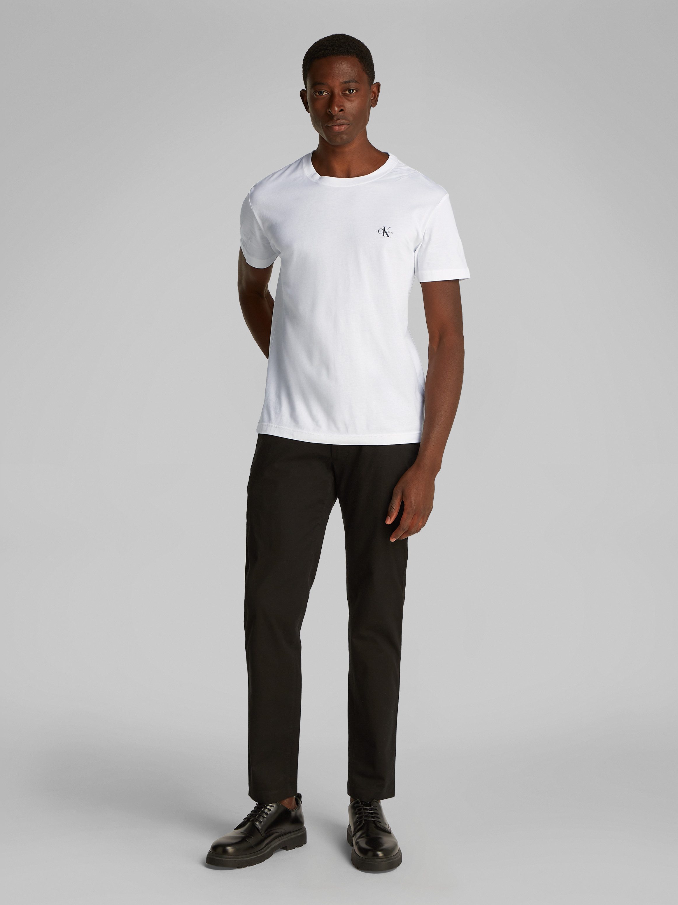 Calvin Klein T-shirt 2 PACK MONOLOGO (Set van 2)