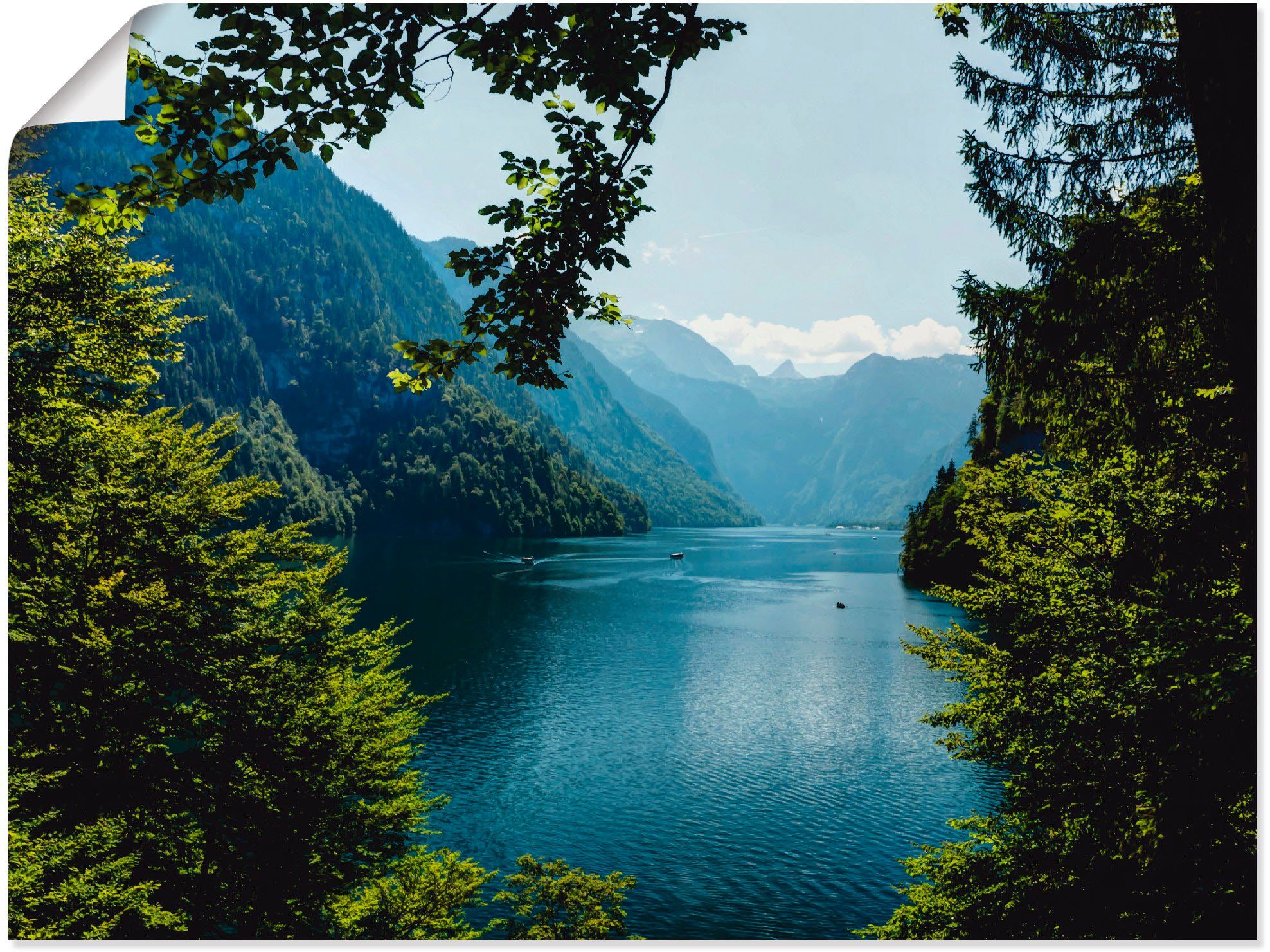 Artland Artprint Schildershoek Königssee- Alpen als artprint op linnen, poster, muursticker in verschillende maten foto schilderijen maat 60 cm x 45
