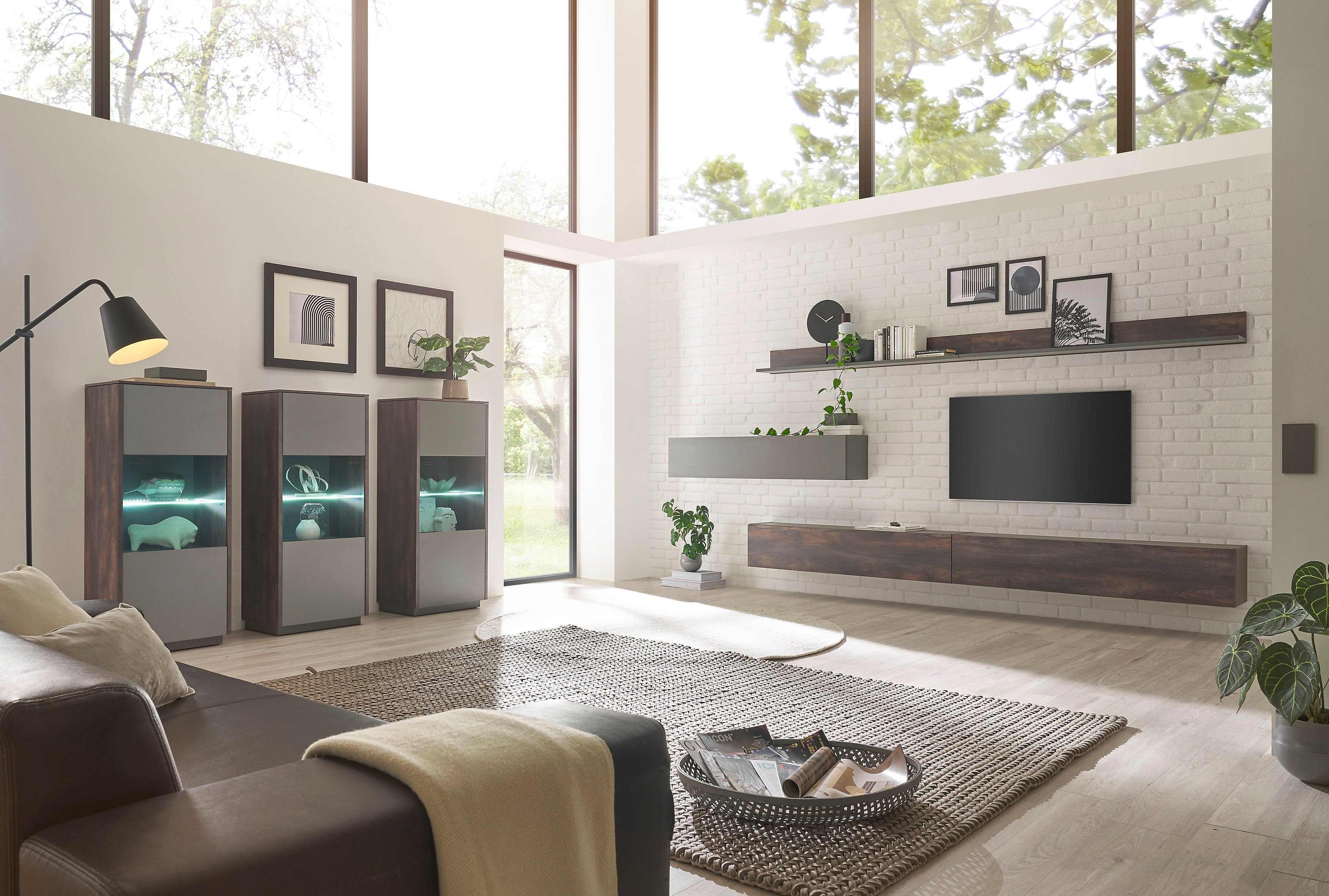 INOSIGN Wandmeubel Largo met push to open functie (set, 5-delig)