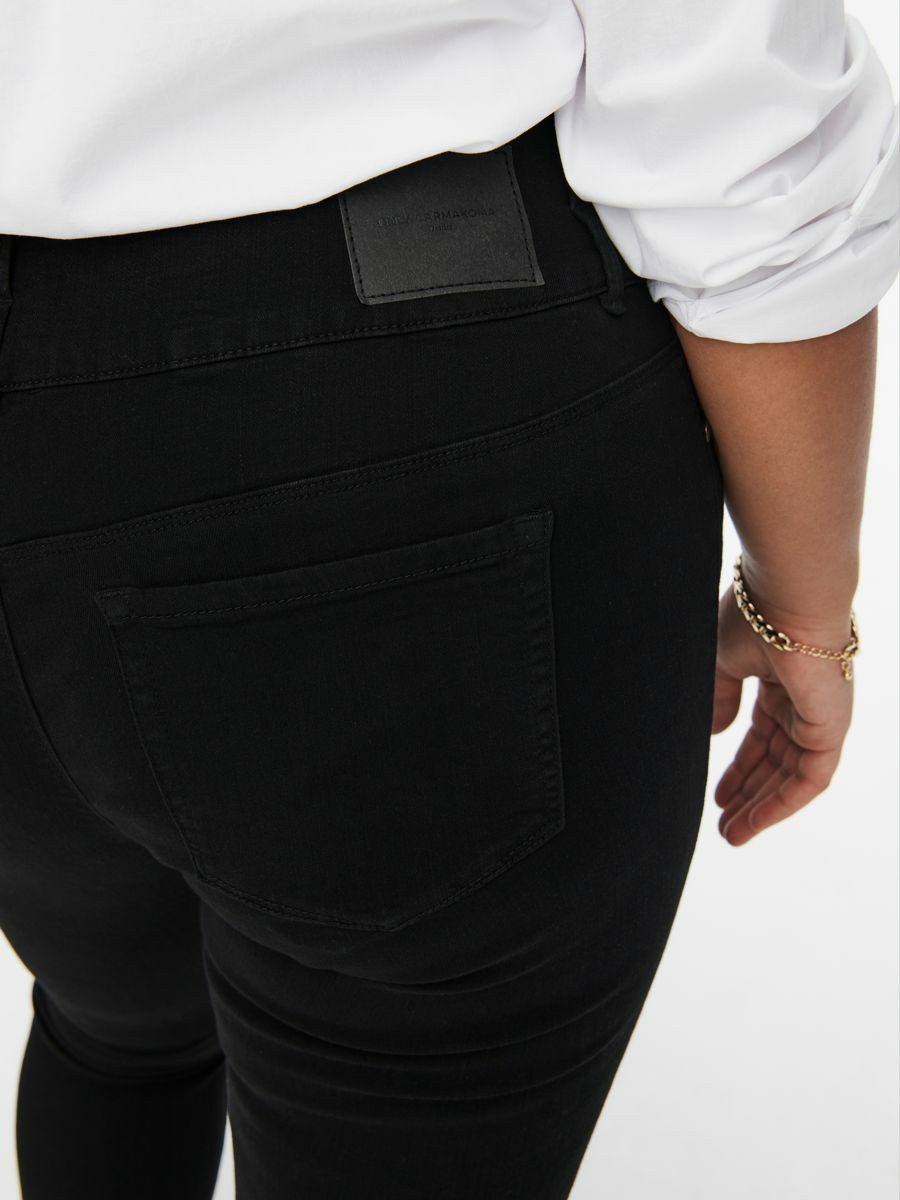 ONLY CARMAKOMA Skinny fit jeans CARANNA LIFE HW SK ANK JEANS BLACK NOOS