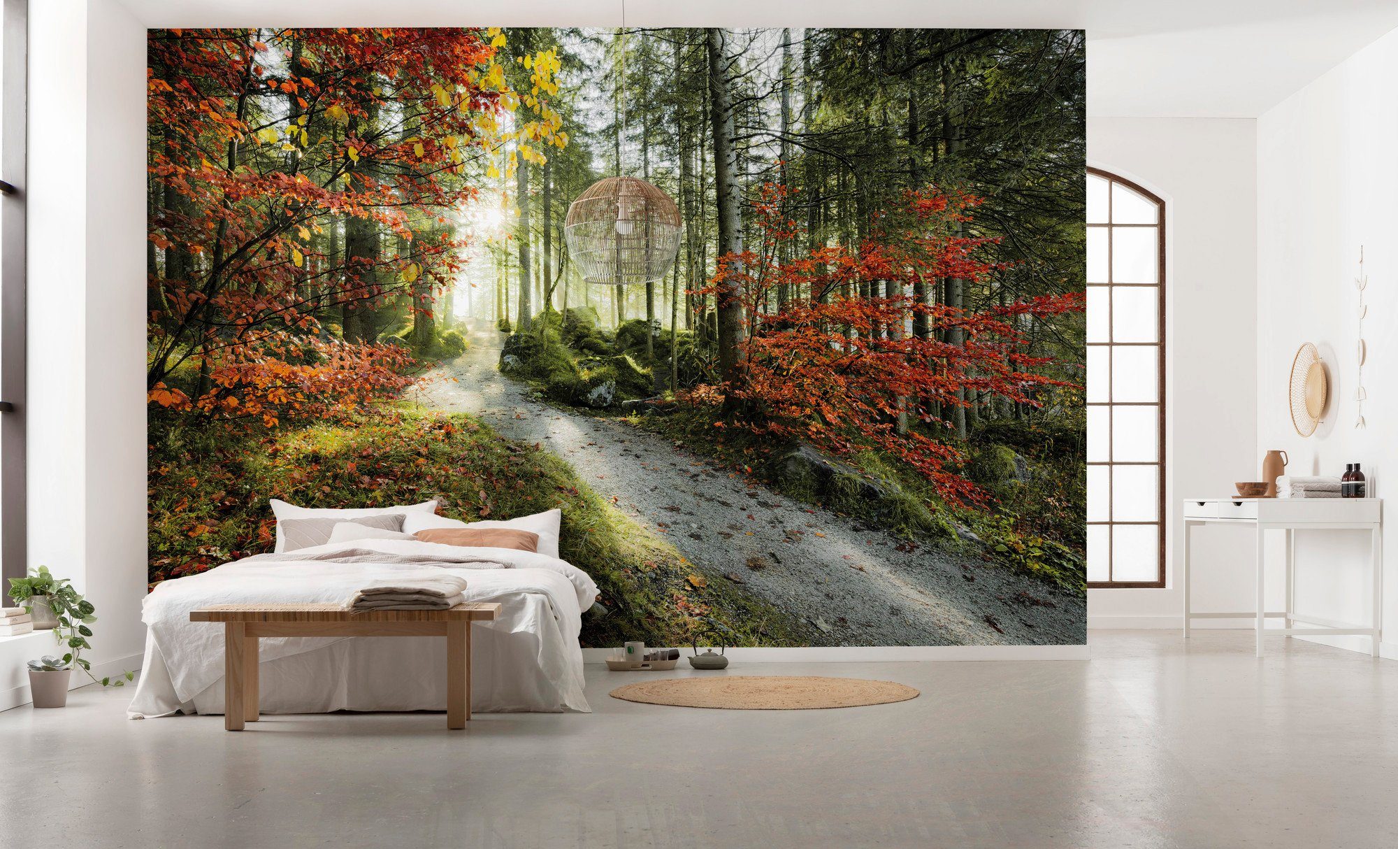 Komar Vliesbehang Digitale print vlies - Feuerzungen - Afmeting 450 x 280 cm (9 stuks)