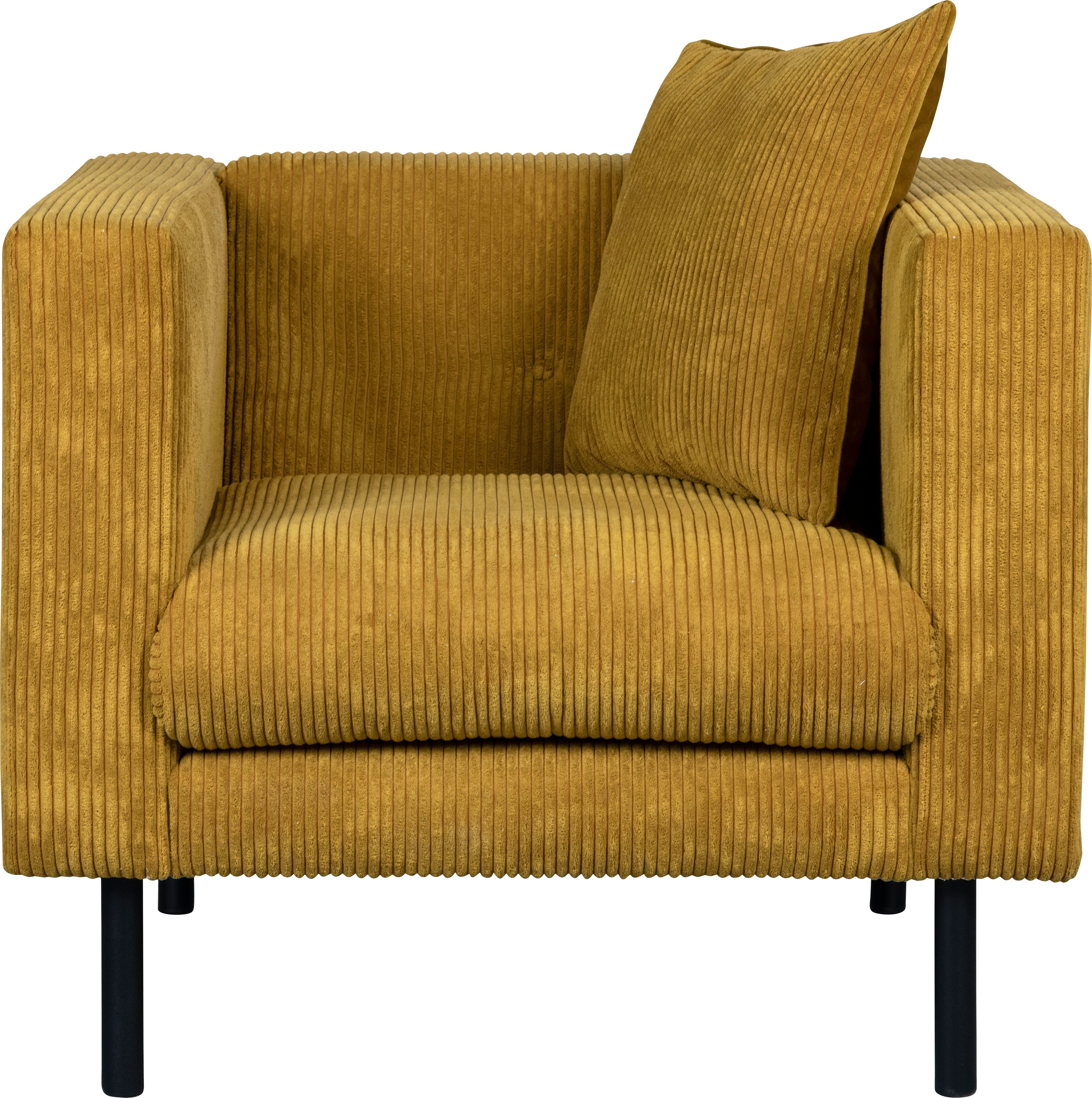 Guido Maria Kretschmer Home&Living Fauteuil Lillibeth cocktailsstoel, loungesstoel, afmetingen B/D/H: 90/74/83 cm Sierkussen als tweezijdig te gebruiken kussen 45x45 cm, in fluwelige look of cord