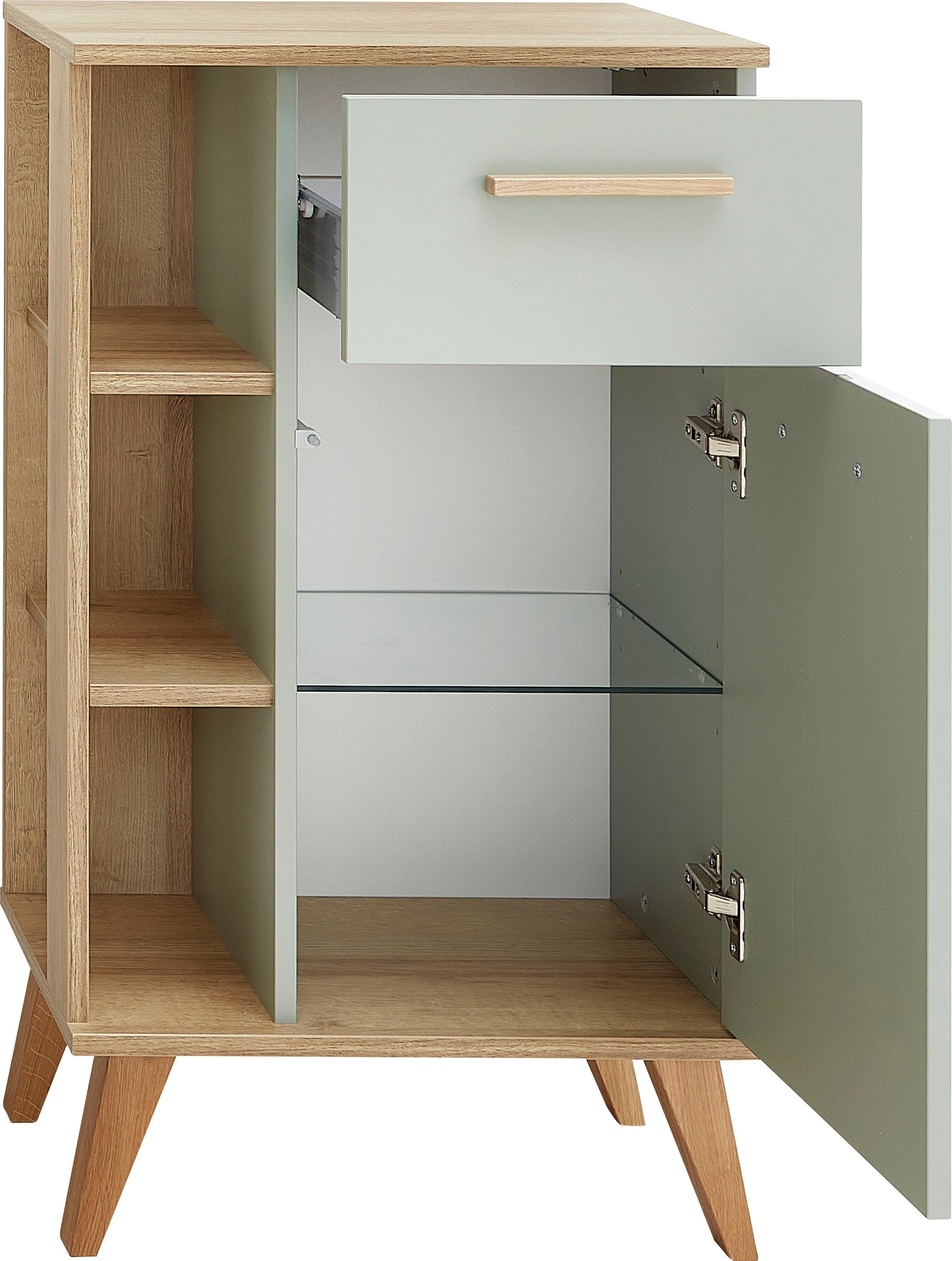Saphir Onderkast Quickset badkamerkast met 1 lade, 1 deur, zijplanken