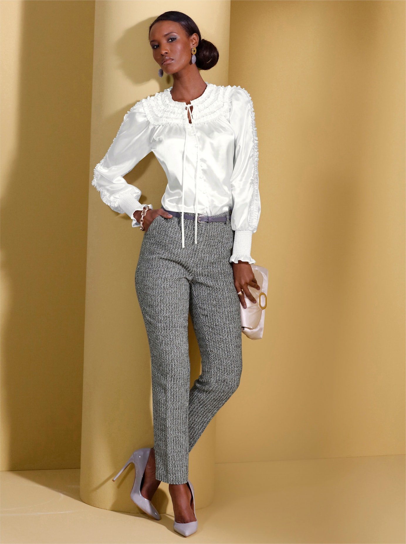 Creation L Geweven broek