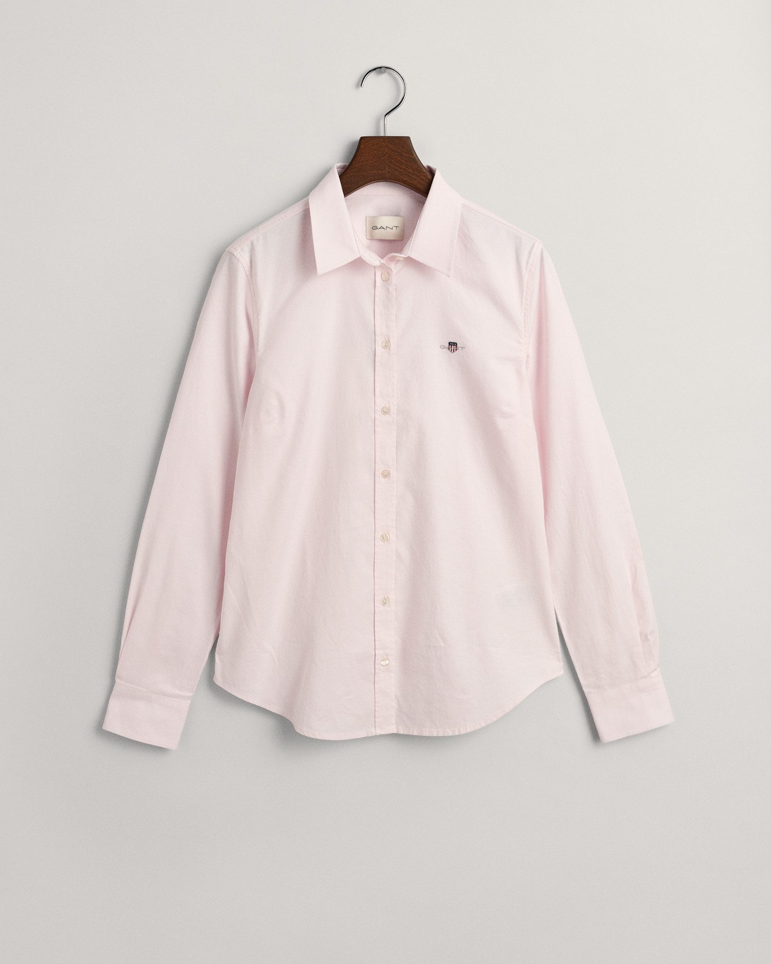 Gant Blouse met lange mouwen Nieuwe Slim Stretch Oxford Blouse voor comfortabel zitten en bewegingsvrijheid, new slim stretch, kreukvrij
