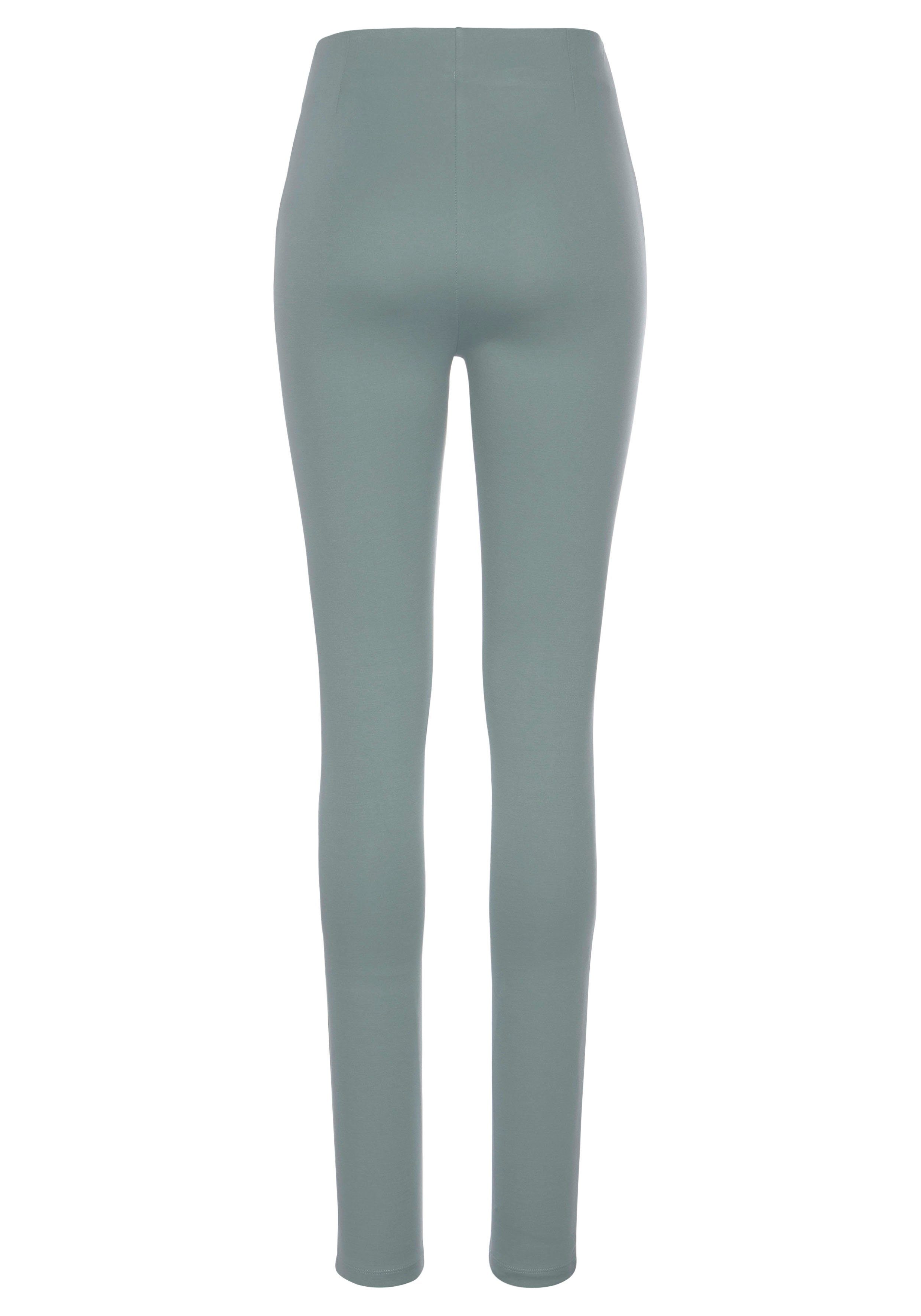 Lascana Highwaist legging met decoratieve knopen