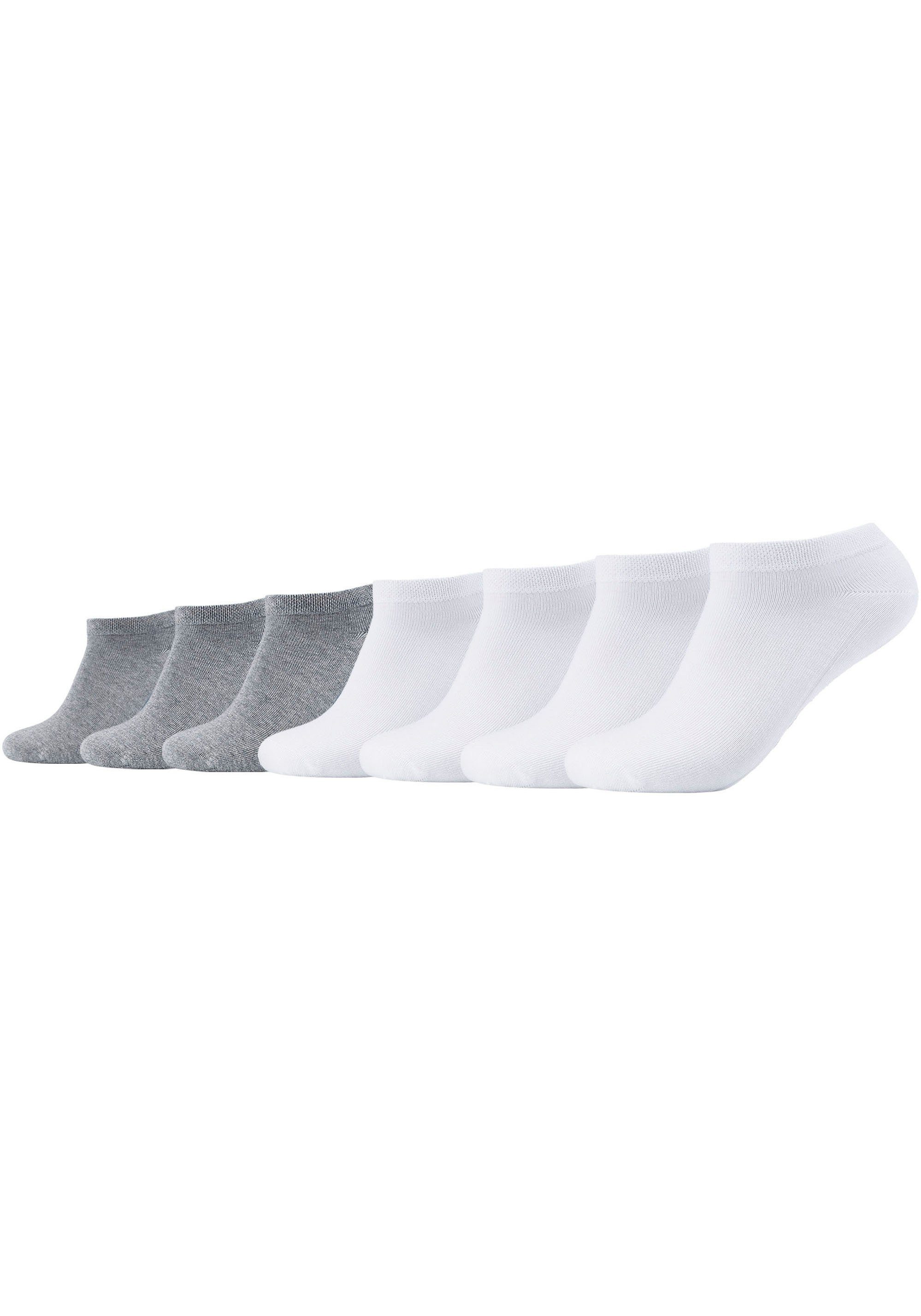 Camano Sneakersokken CA-Soft Met zachte comfortband zonder drukkende naden (set, 7 paar) unisex sokken maat 43-46 wit