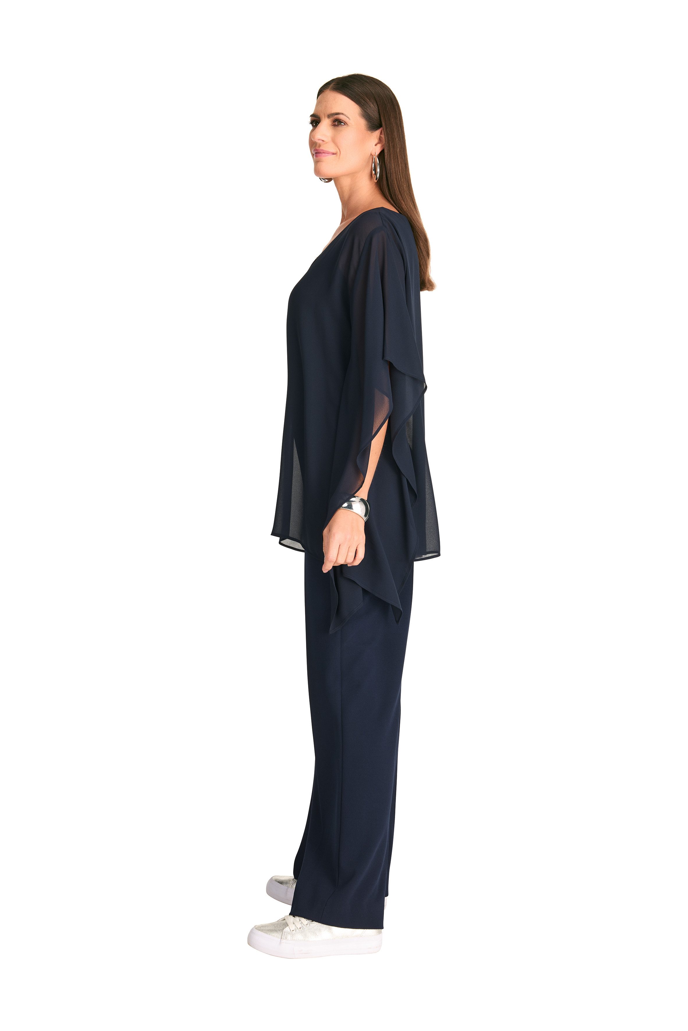 HERMANN LANGE Collection Poncho met wijde mouwen