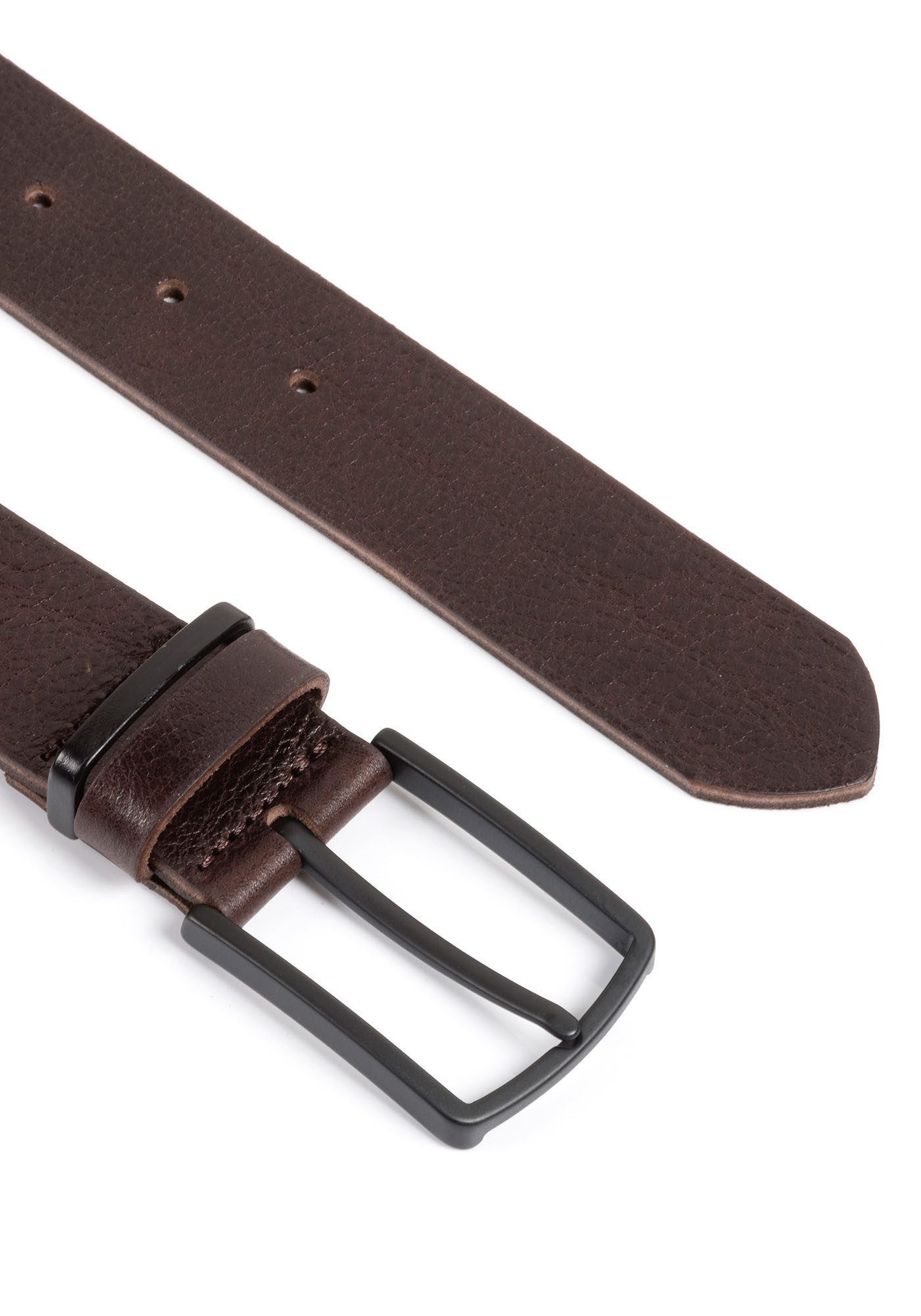 Tom Tailor Leren riem TTHenry met generfde oppervlakken