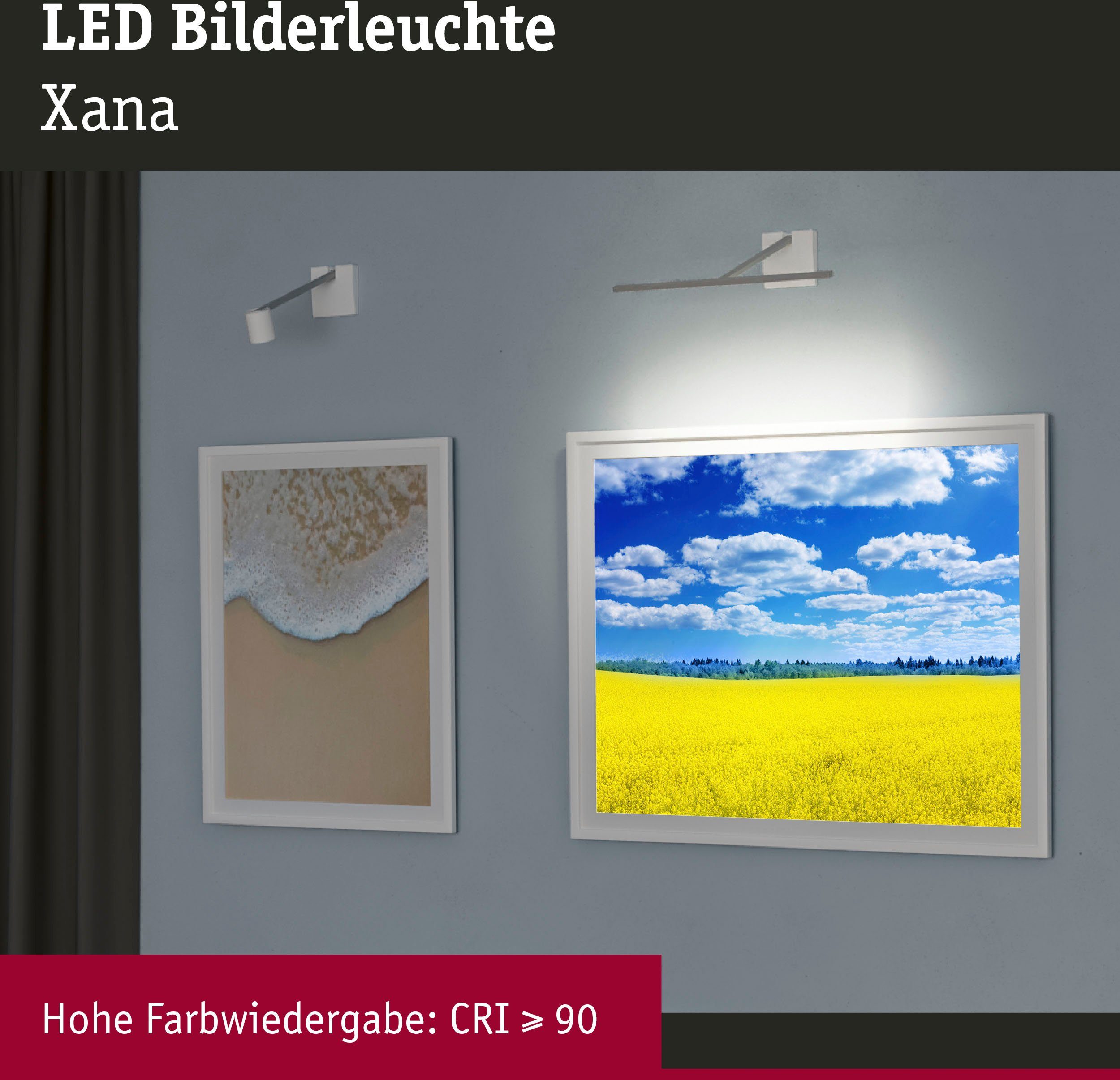 Paulmann Led-schilderijlampje Xana dimbaar (1 stuk)