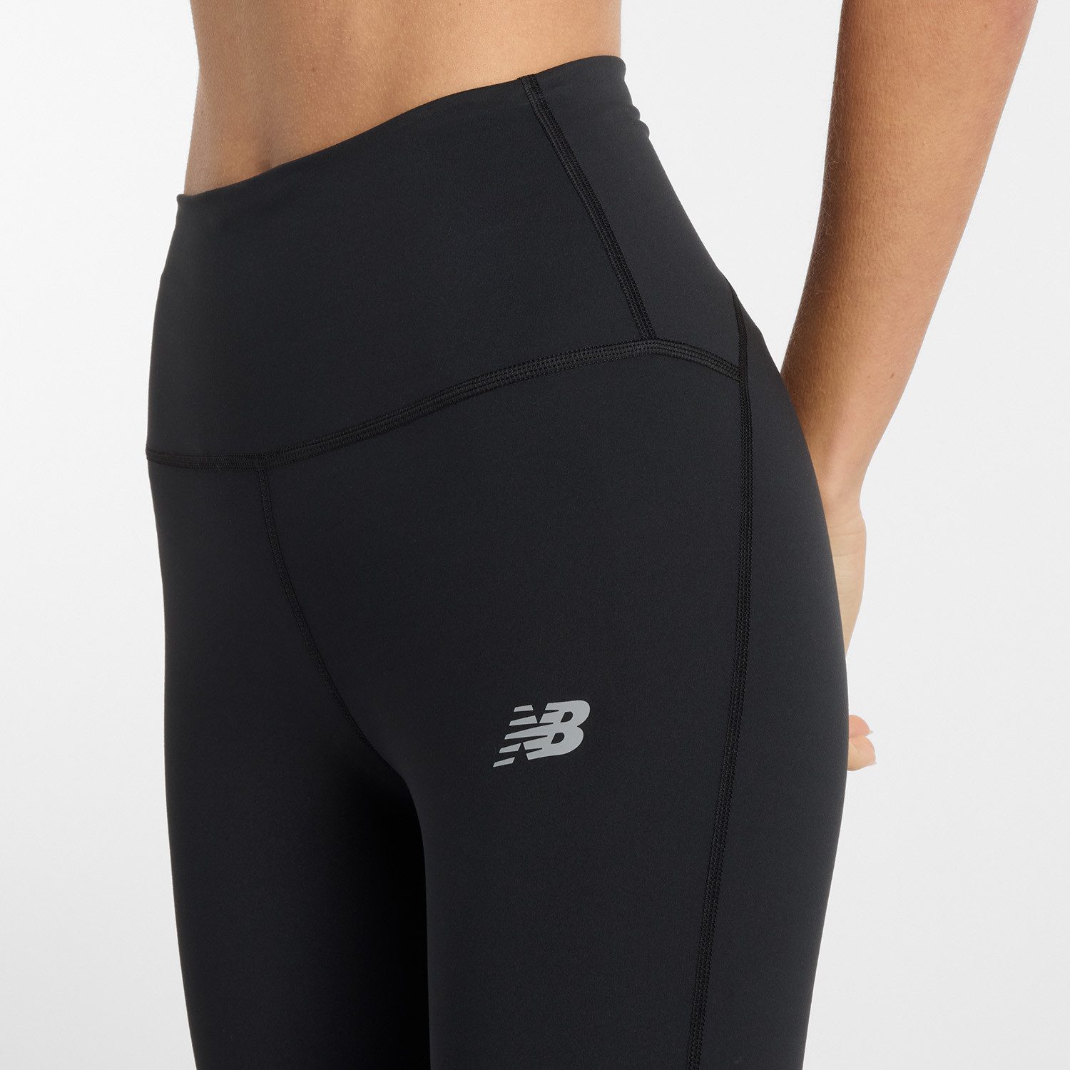 New Balance Runningtights NBleek High Riseegging 25" WASHED BURGUNDY