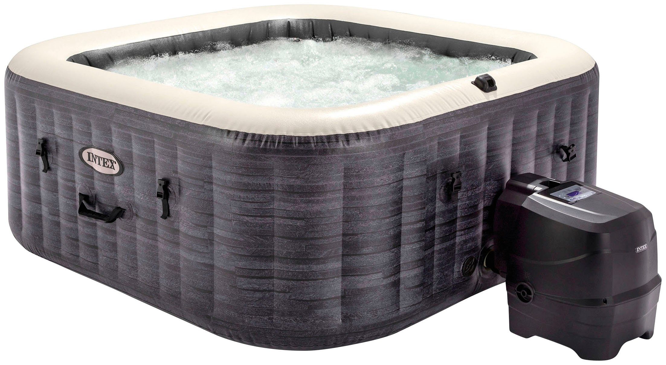 Intex Whirlpool PureSPA met filtercassette, chloordrijver, dekzeil, vloerisolatiemat (set,...