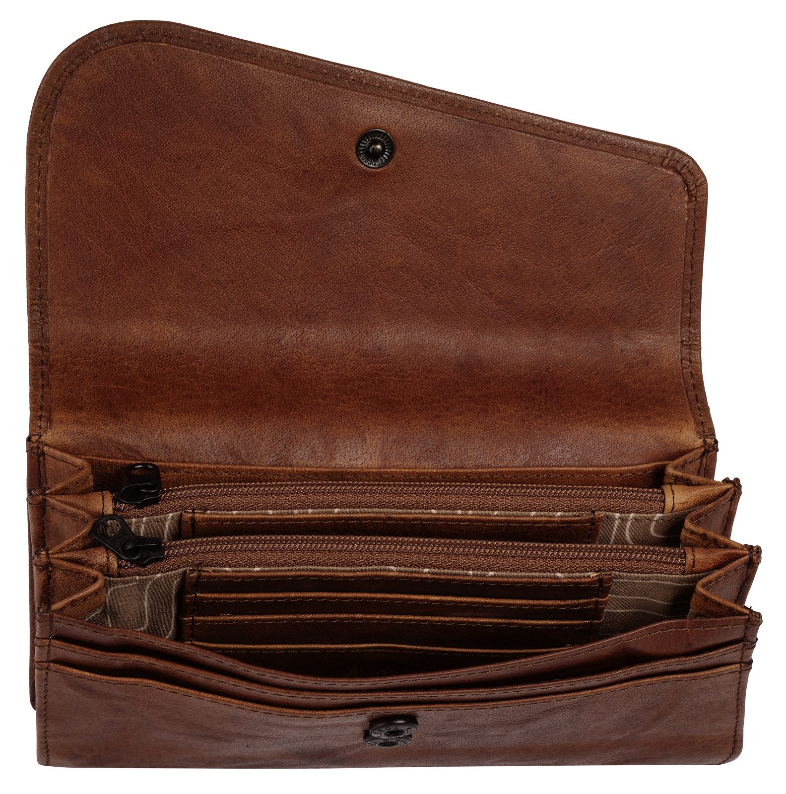 Spikes & Sparrow Portemonnee echt leder