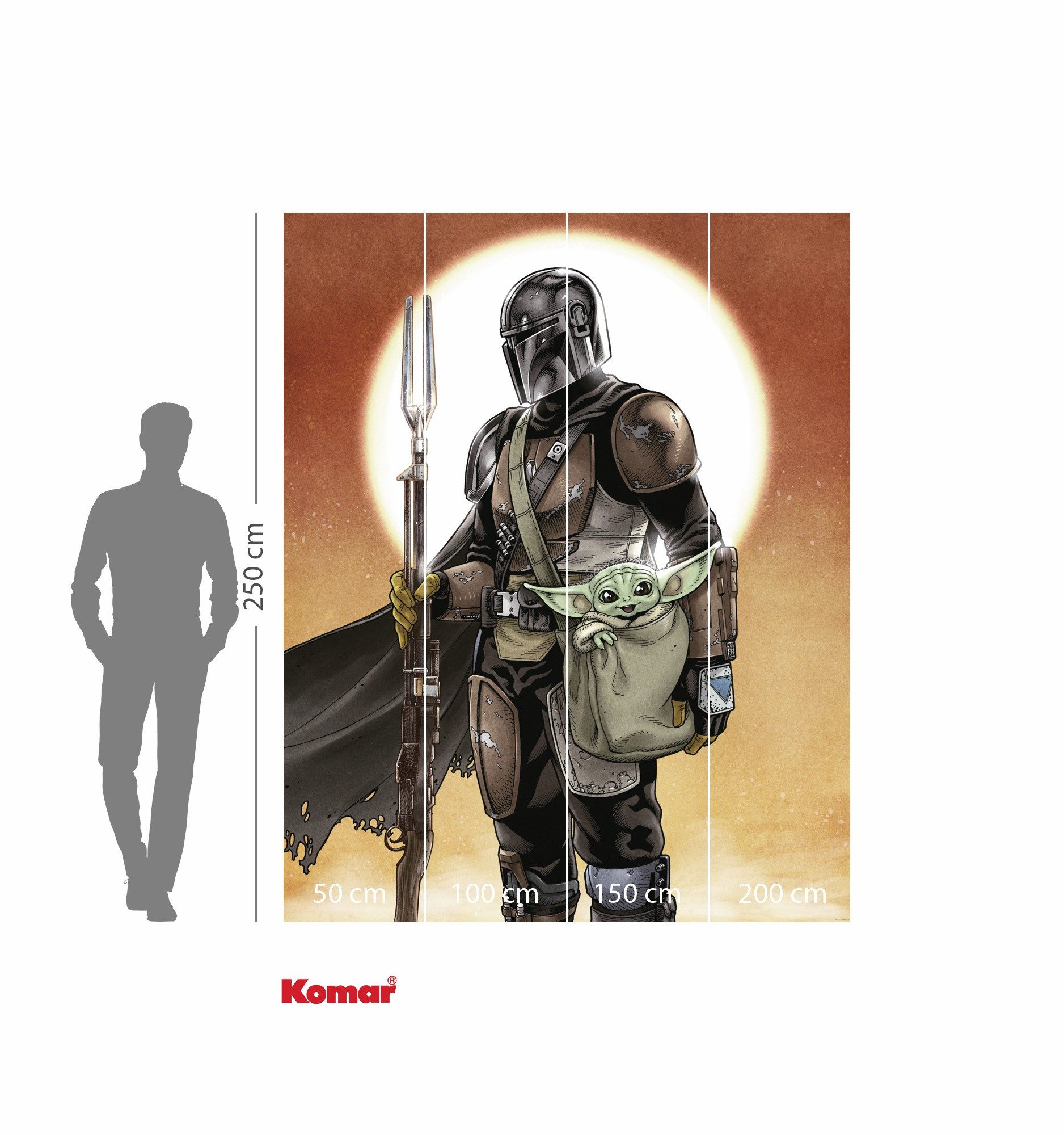 Komar Kinderbehang Star Wars The Mandalorian and Grogu (1 stuk)