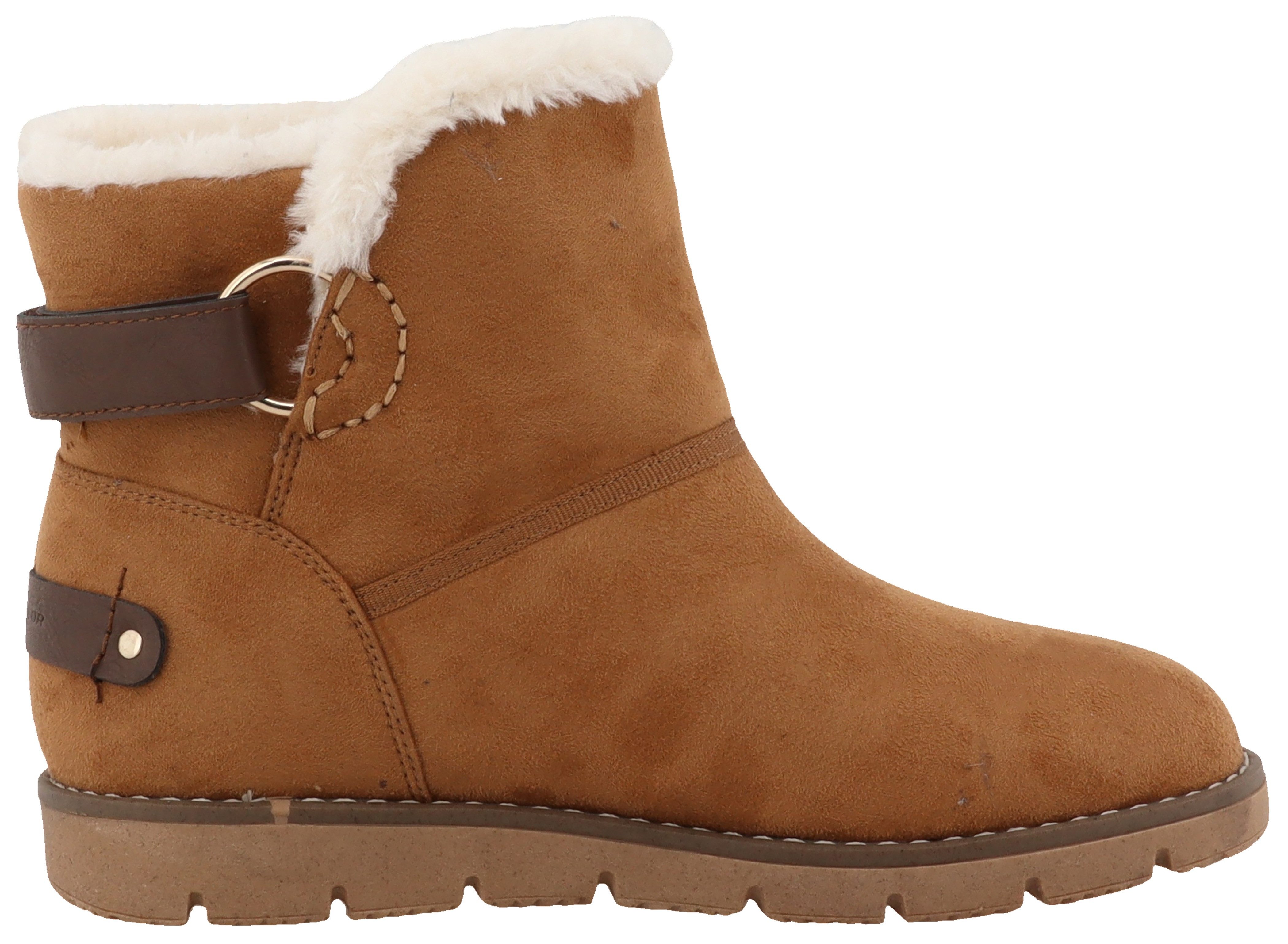 Tom Tailor Winterlaarzen sleehak, instaplaarzen, enkellaarsjes, in comfortabele vorm