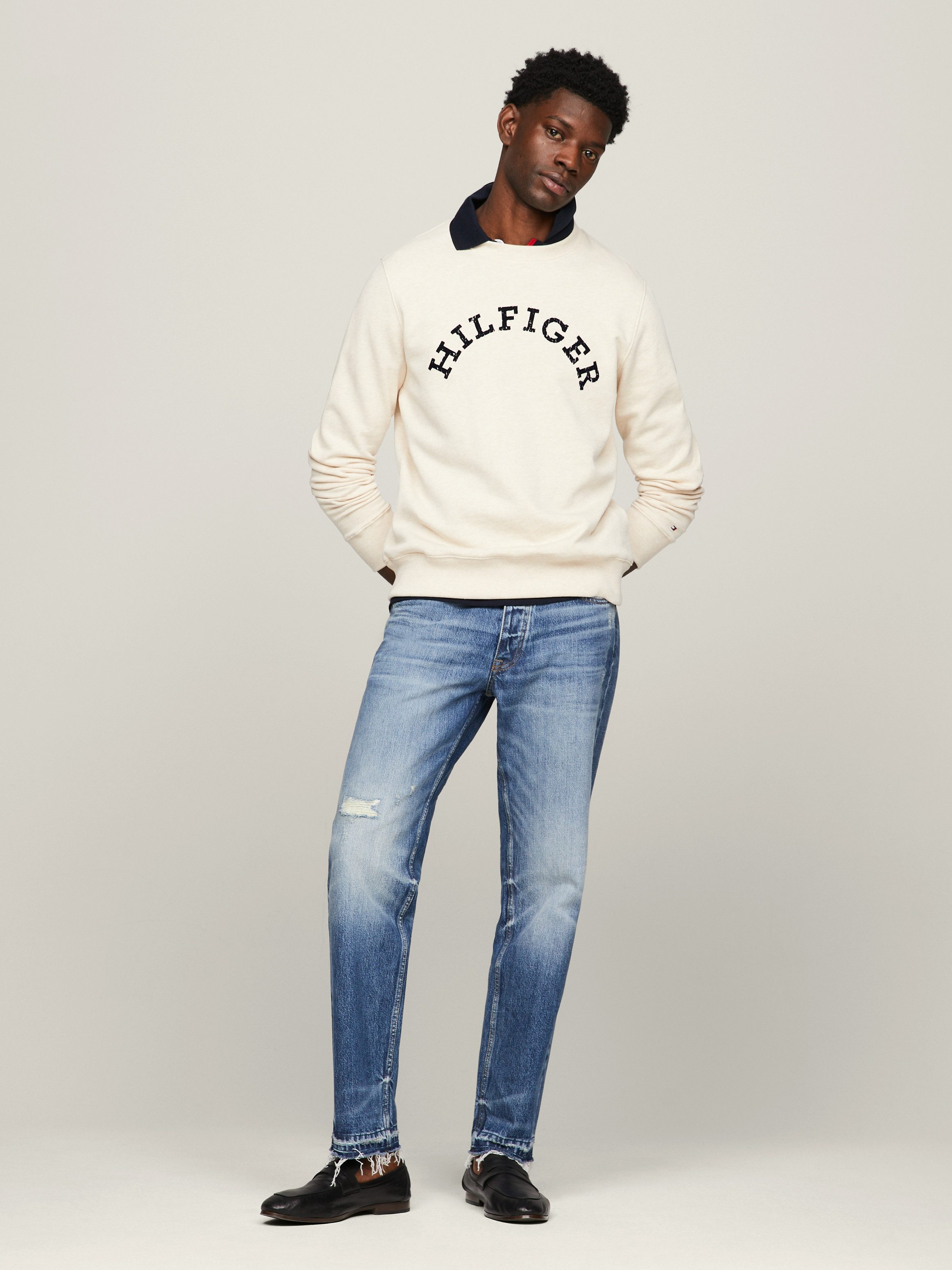 Tommy Hilfiger Sweatshirt HILFIGER ARCHED HTR SWEATSHIRT