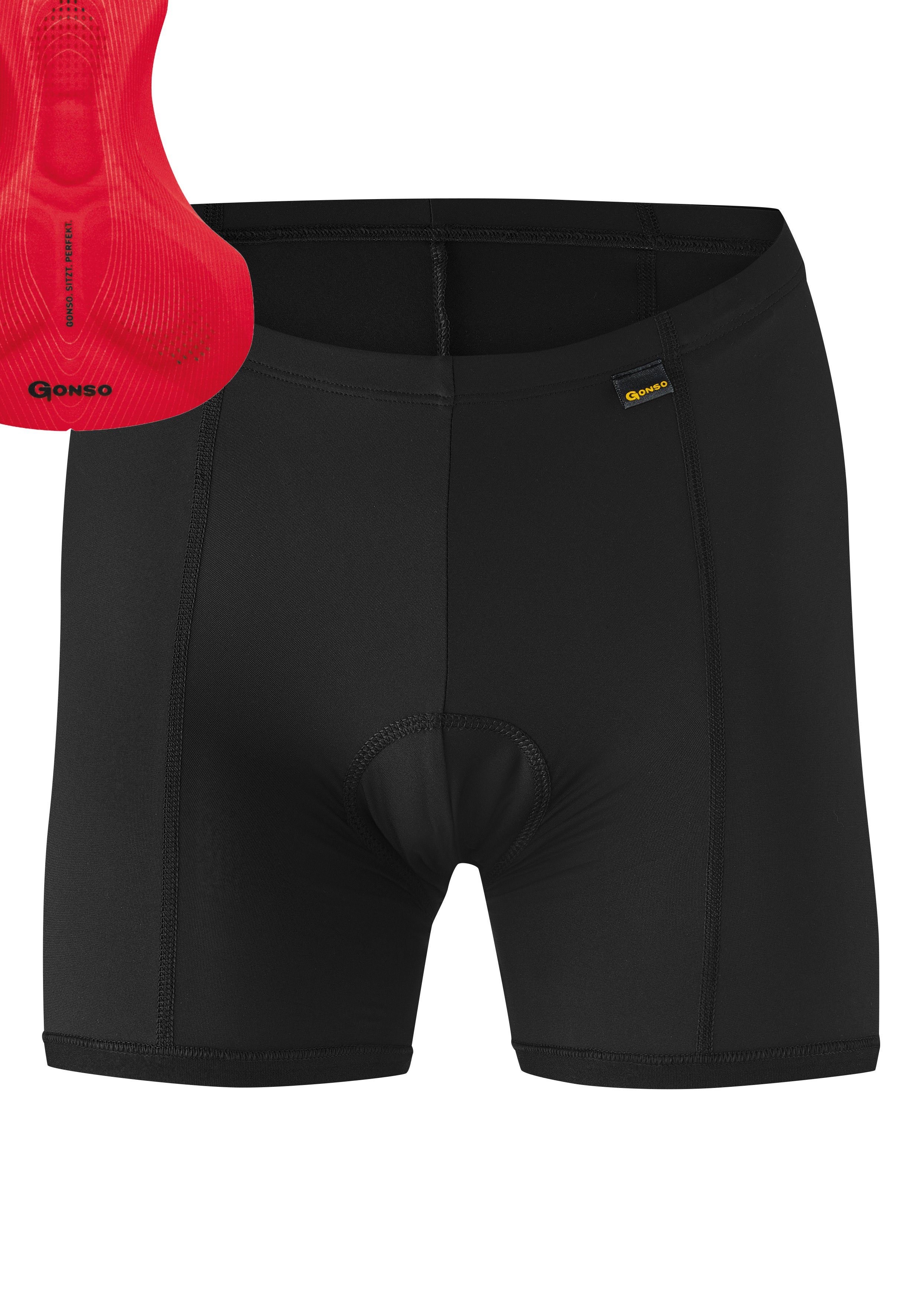 Gonso Fietsbroek Sitivo U W Dames fiets onderbroek, ademende fietsbroek met zitkussen, Tight fit