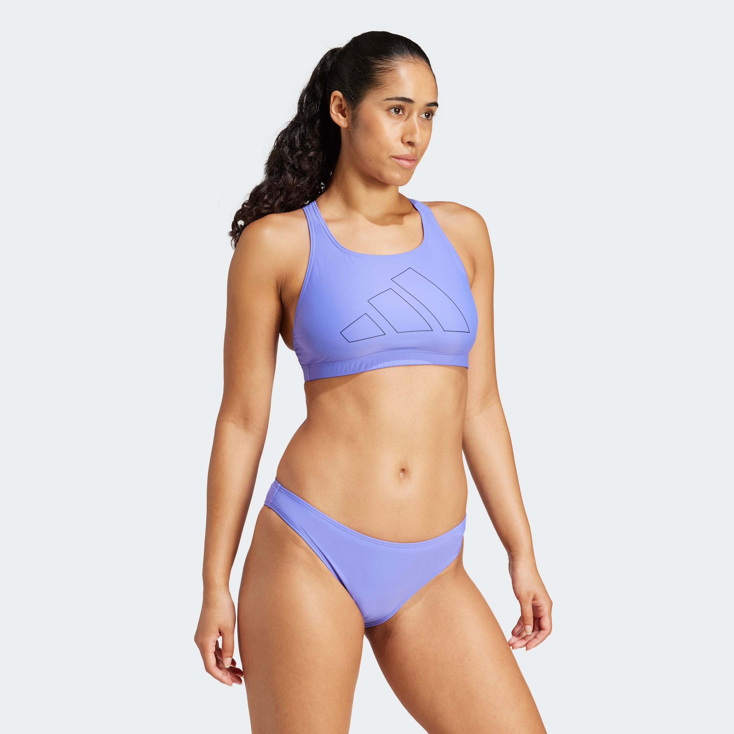 adidas Performance Bustierbikinitop BIG BARS BIK TP dames bikinitopjes maat XL blauw