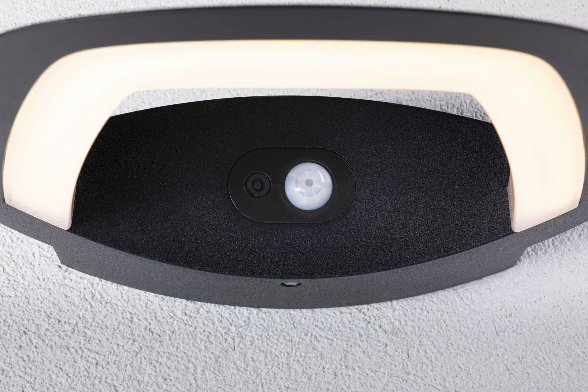 Paulmann Led-wandlamp voor buiten Buiten 230V Akena PIR Antraciet