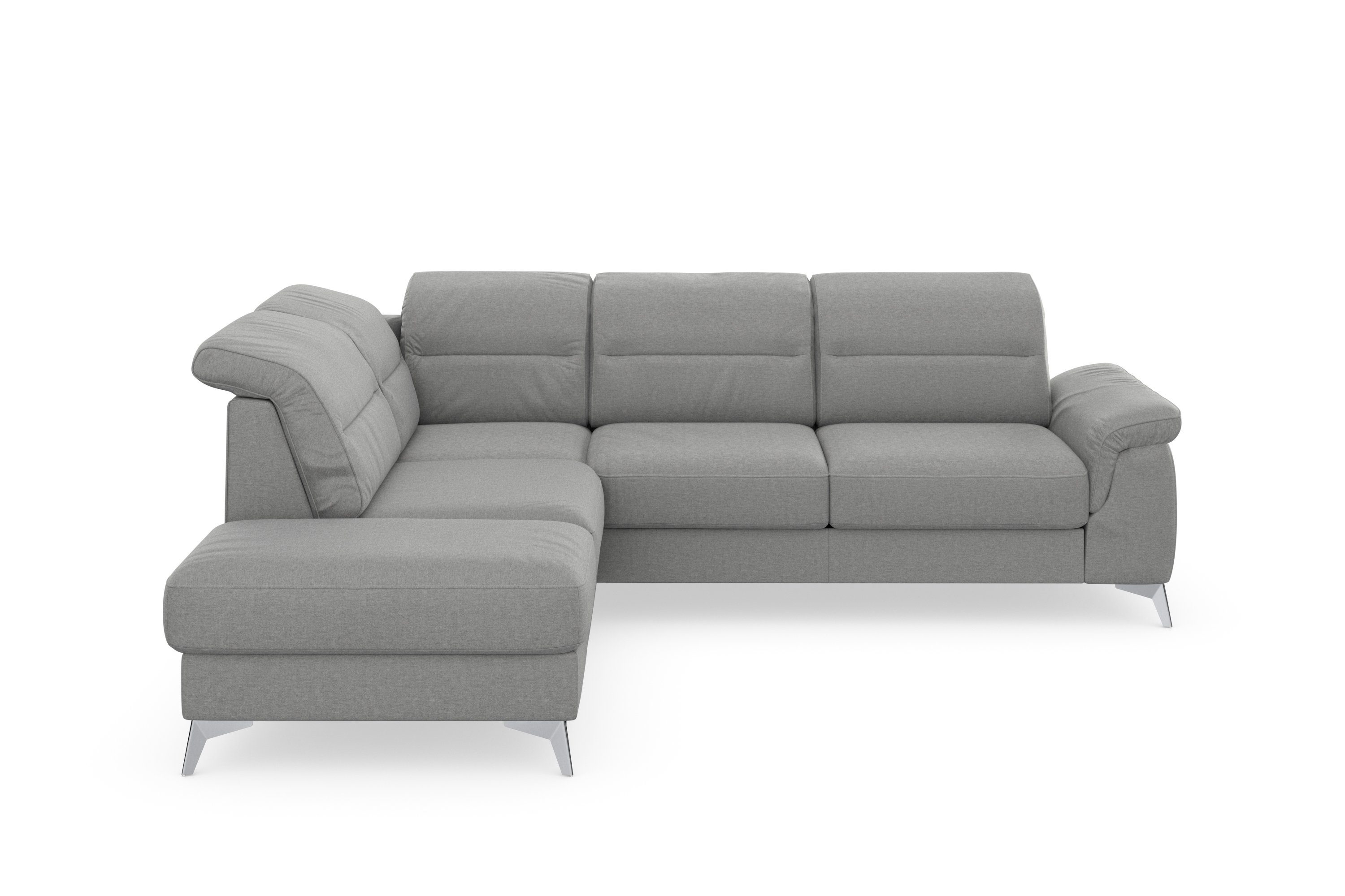 sit&more Hoekbank Sinatra L-vorm met ottomane, optioneel met verstelbare hoofdsteun en armleuning