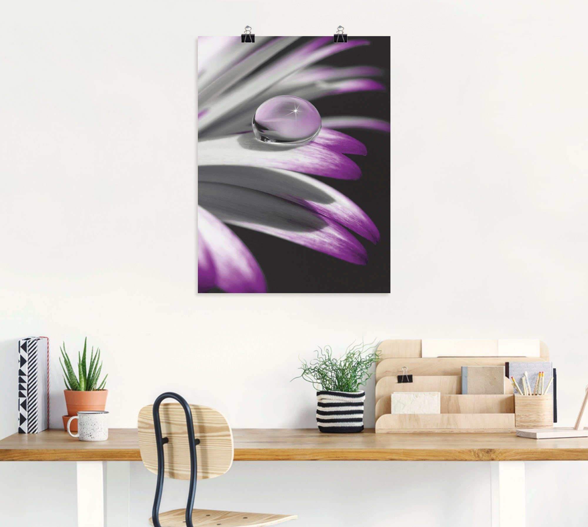 Artland Artprint Druppel als artprint op linnen, poster, muursticker in verschillende maten