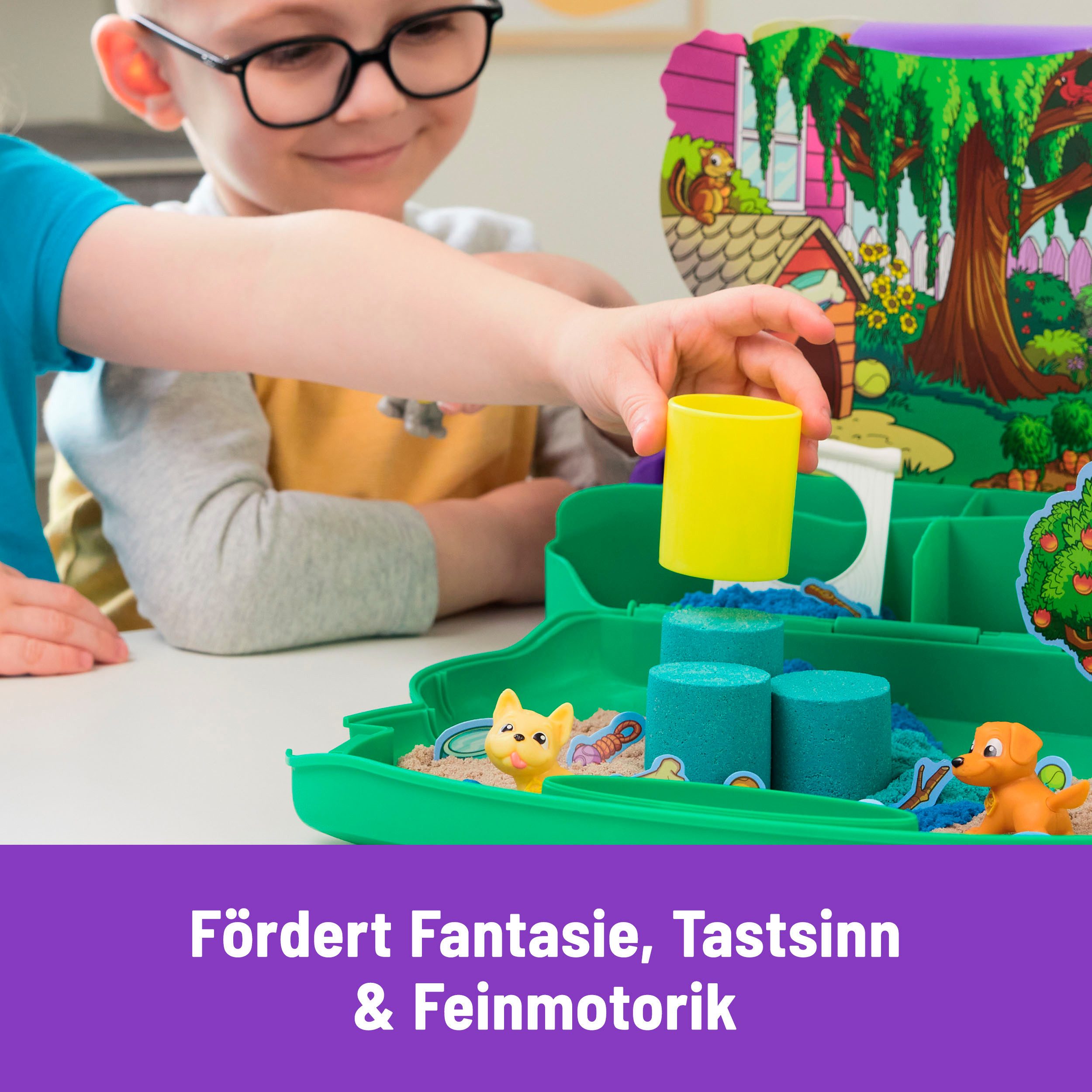 Spin Master Knutselset Kinetic Sand - Hunde Park Koffer 680 g