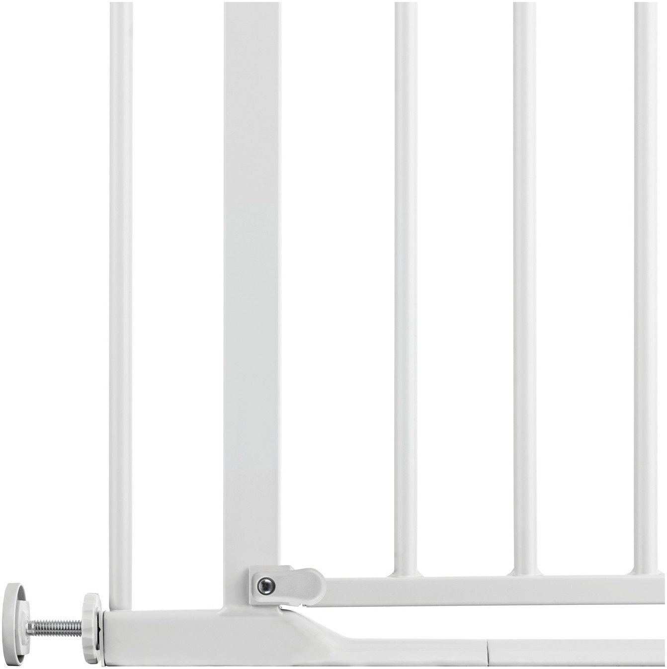 Hauck Traphek Clear Step 2, White ook als traphekje te gebruiken, 75-80 cm, vlakke doorgang
