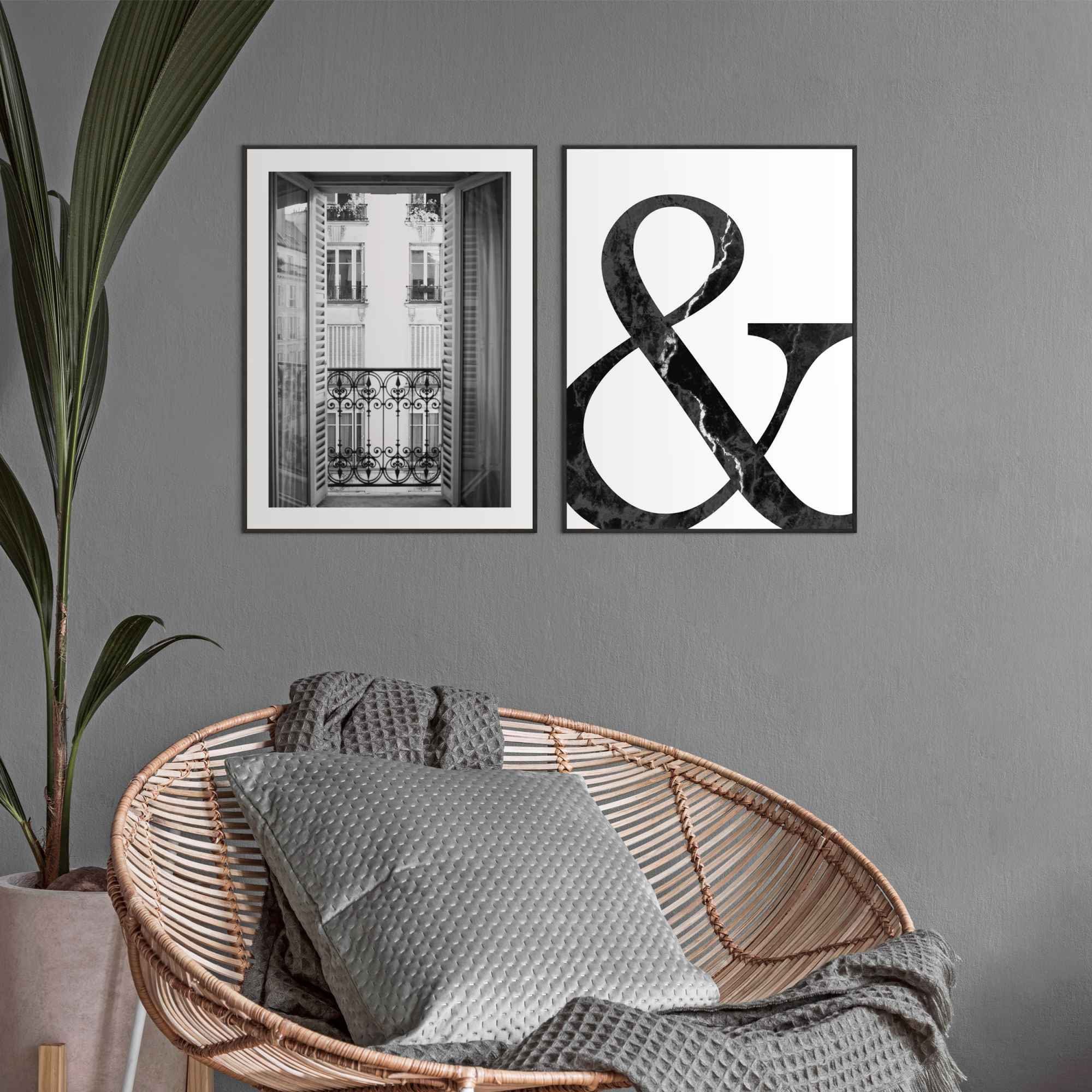 Reinders! Artprint Frans balkon stijlvol - modern - Frankrijk (2-delig)