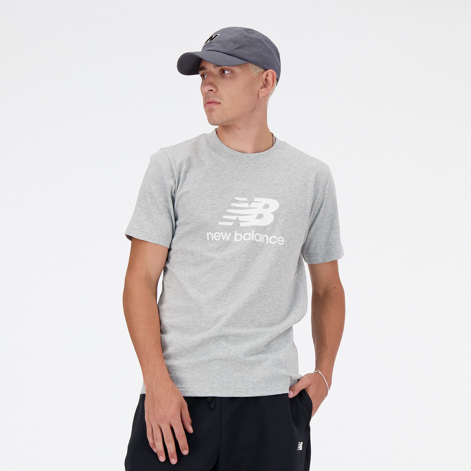 New Balance T-shirt Sport Essentials logo T-shirt NB NAVY
