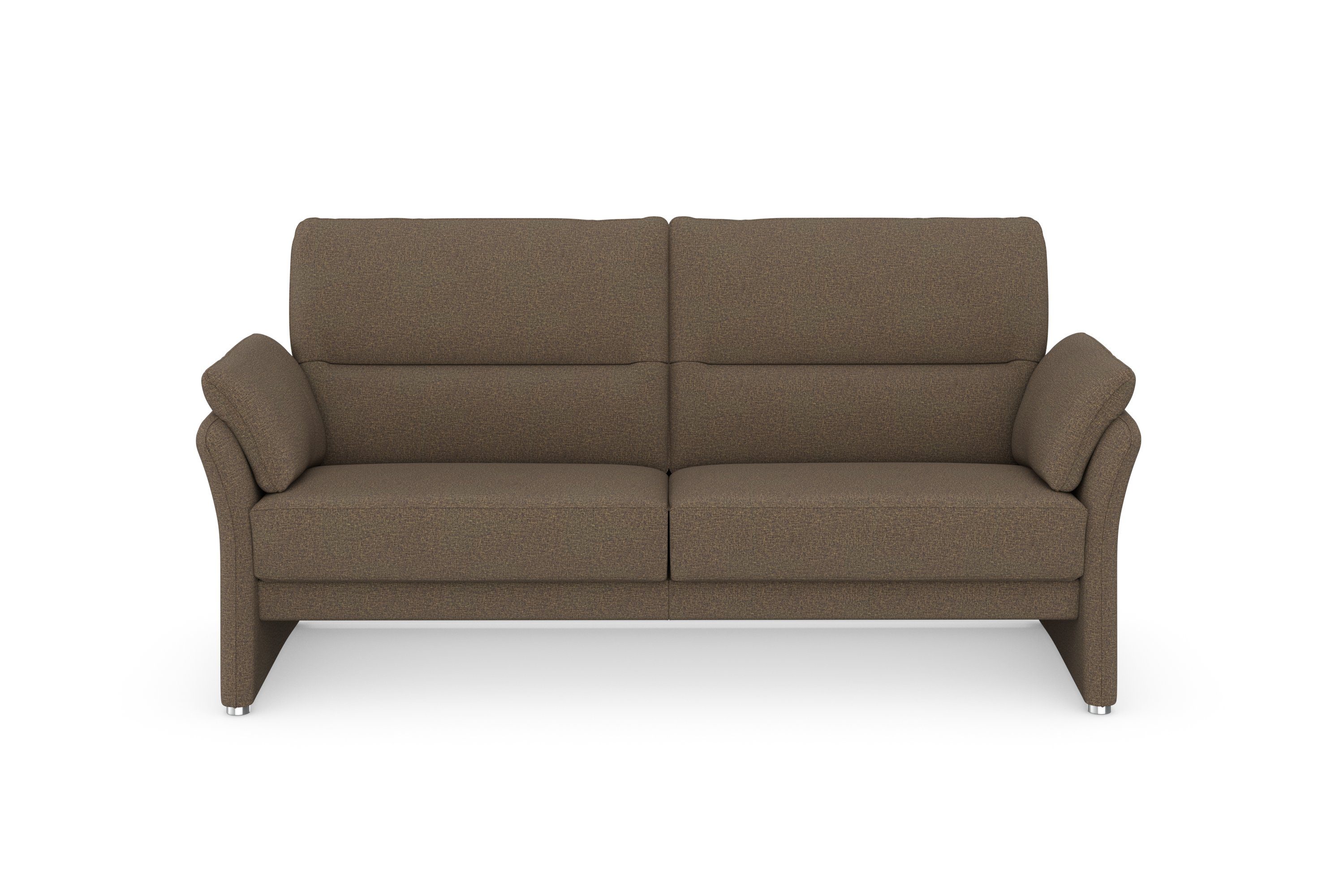 DOMO collection 2,5-zits Pina, schmale Armlehnen, mit Federkern, kompakt & elegant met binnenvering, breedte 199 cm
