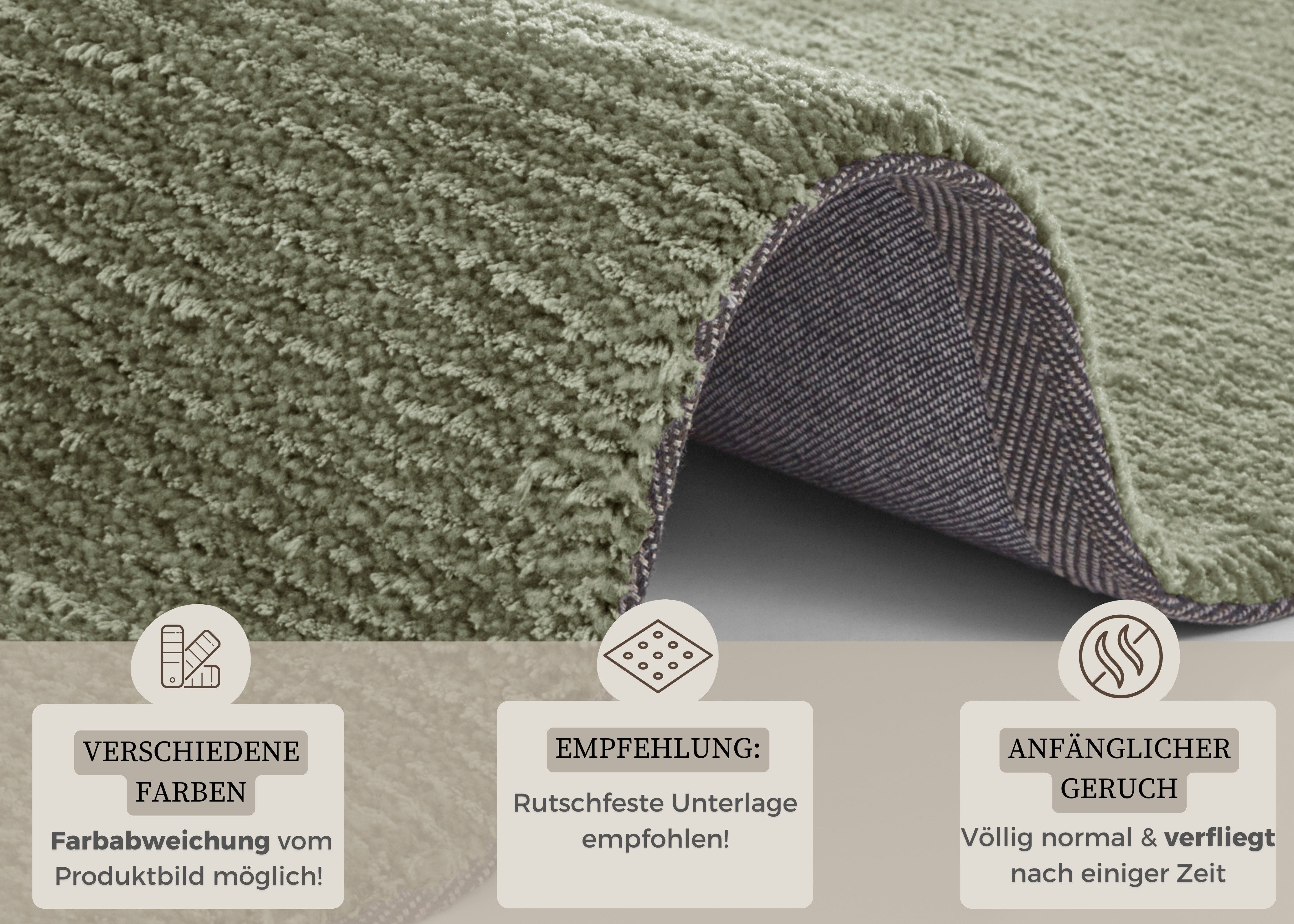 HANSE Home Vloerkleed Supersoft Kortpolig, loper modern, effen, woonkamer, slaapkamer