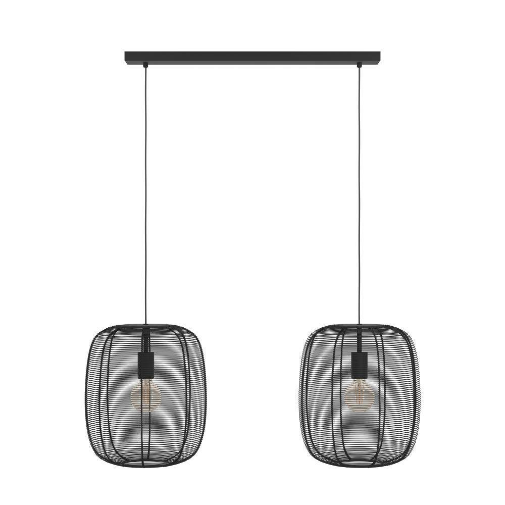 EGLO Hanglamp RINROE Hanglamp, eetkamerlamp, metaal in zwart, hanglamp (1 stuk)