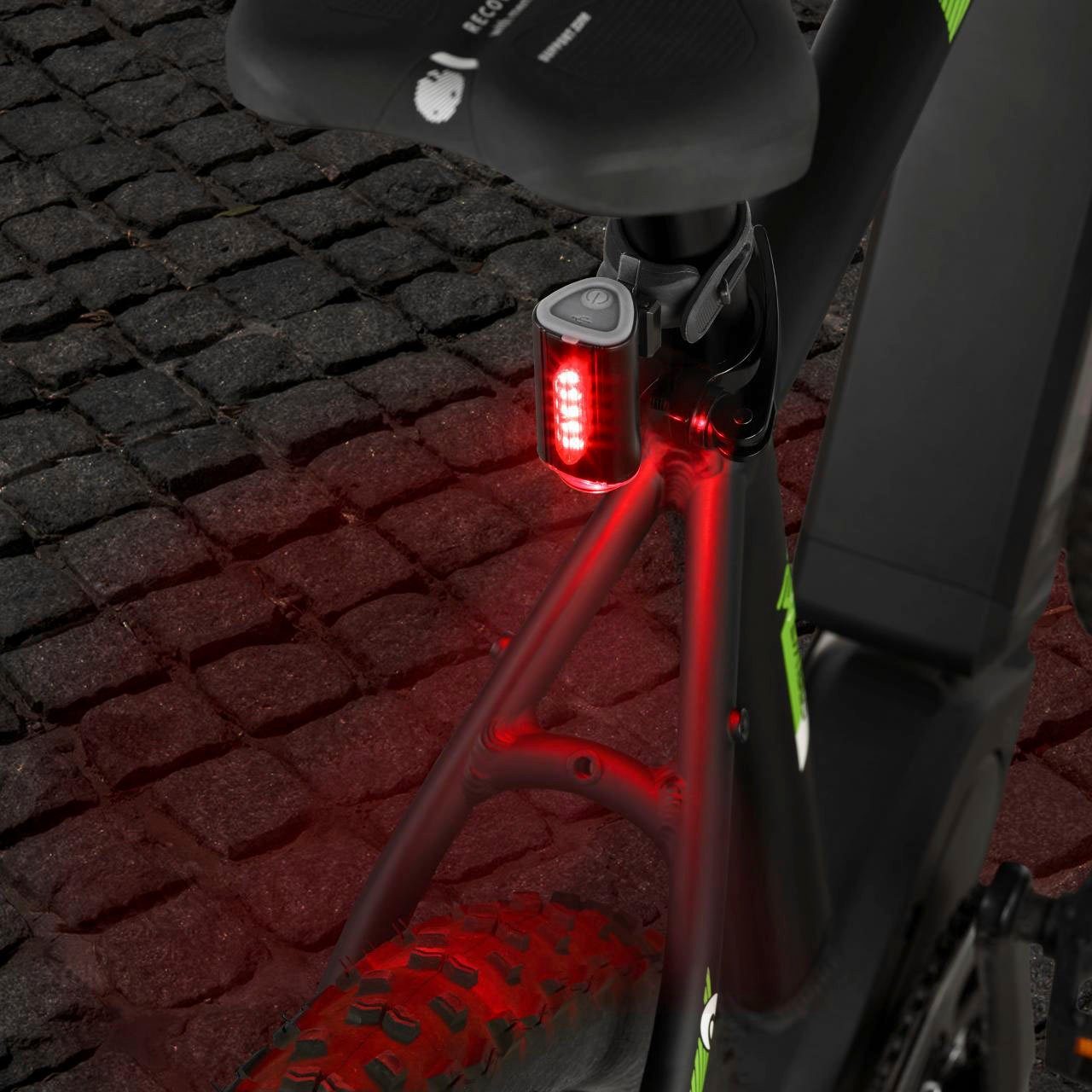 Fischer Fietsverlichting TWIN met extra vloerlamp (set, 3-delig)