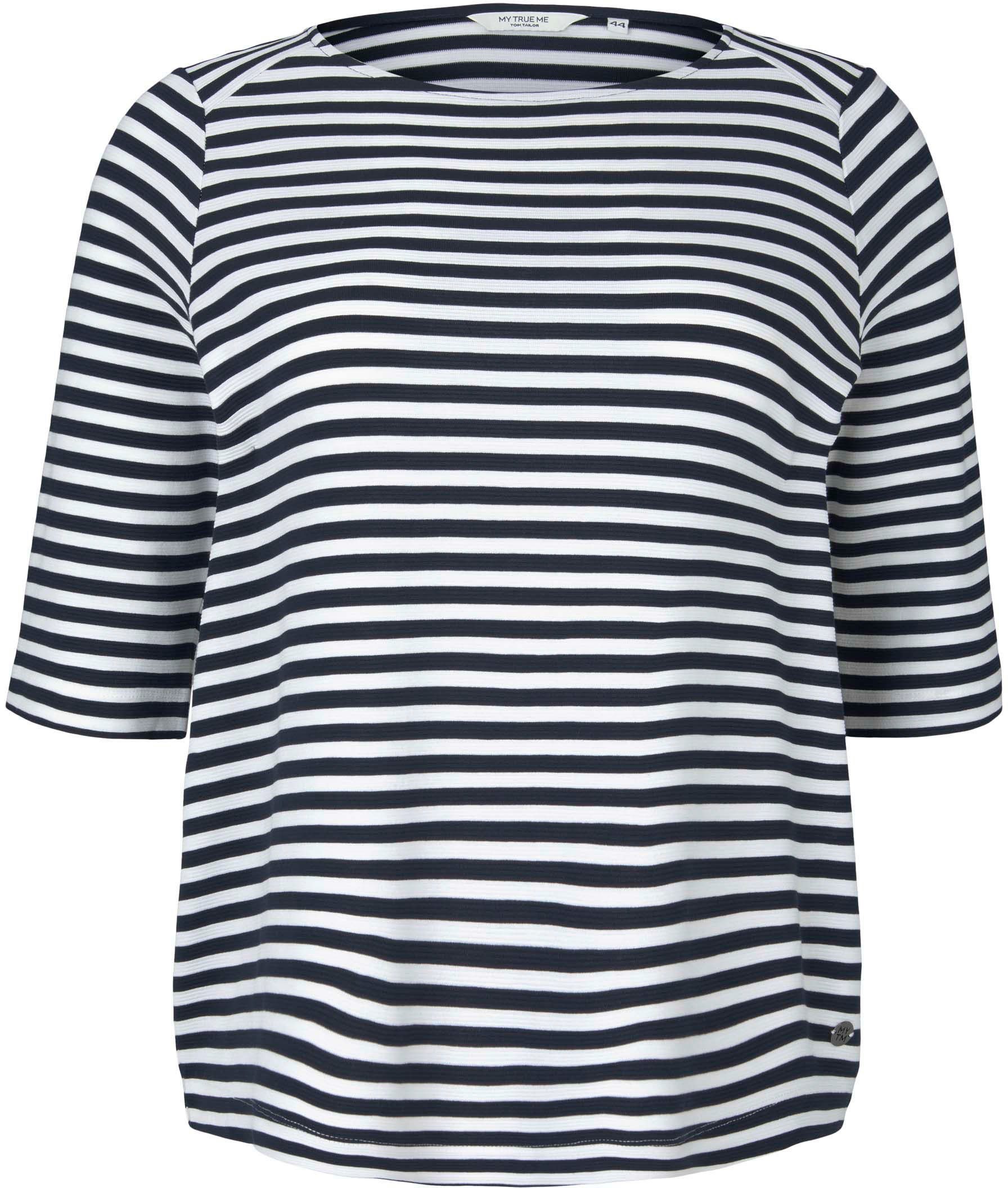 TOM TAILOR MY TRUE ME Shirt met 3/4 mouwen met strepen