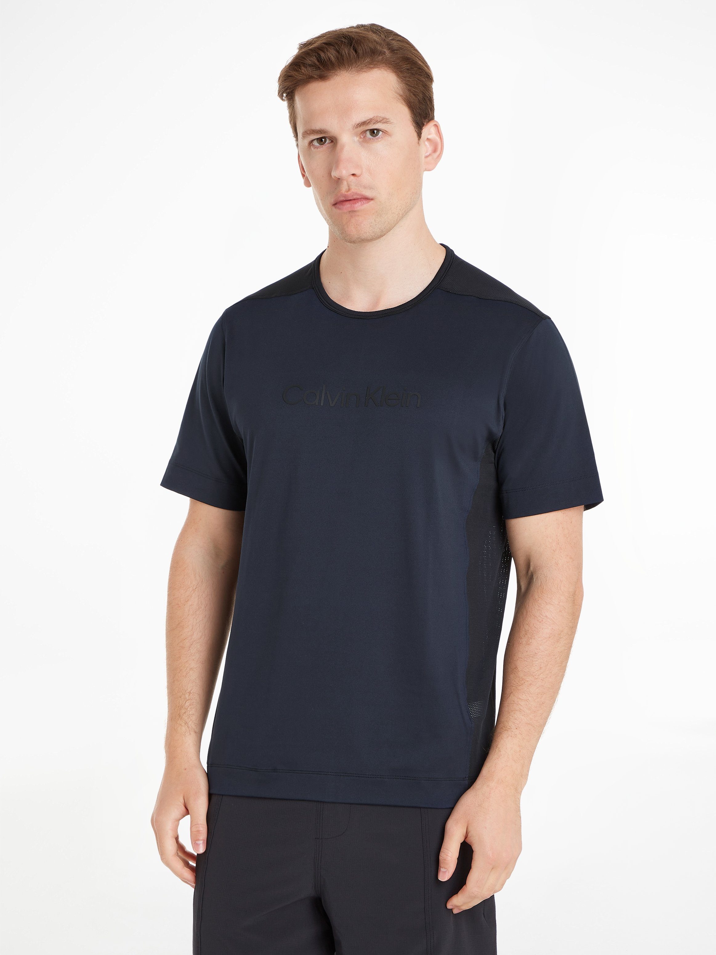 Calvin Klein Performance Shirt met korte mouwen met een ronde hals