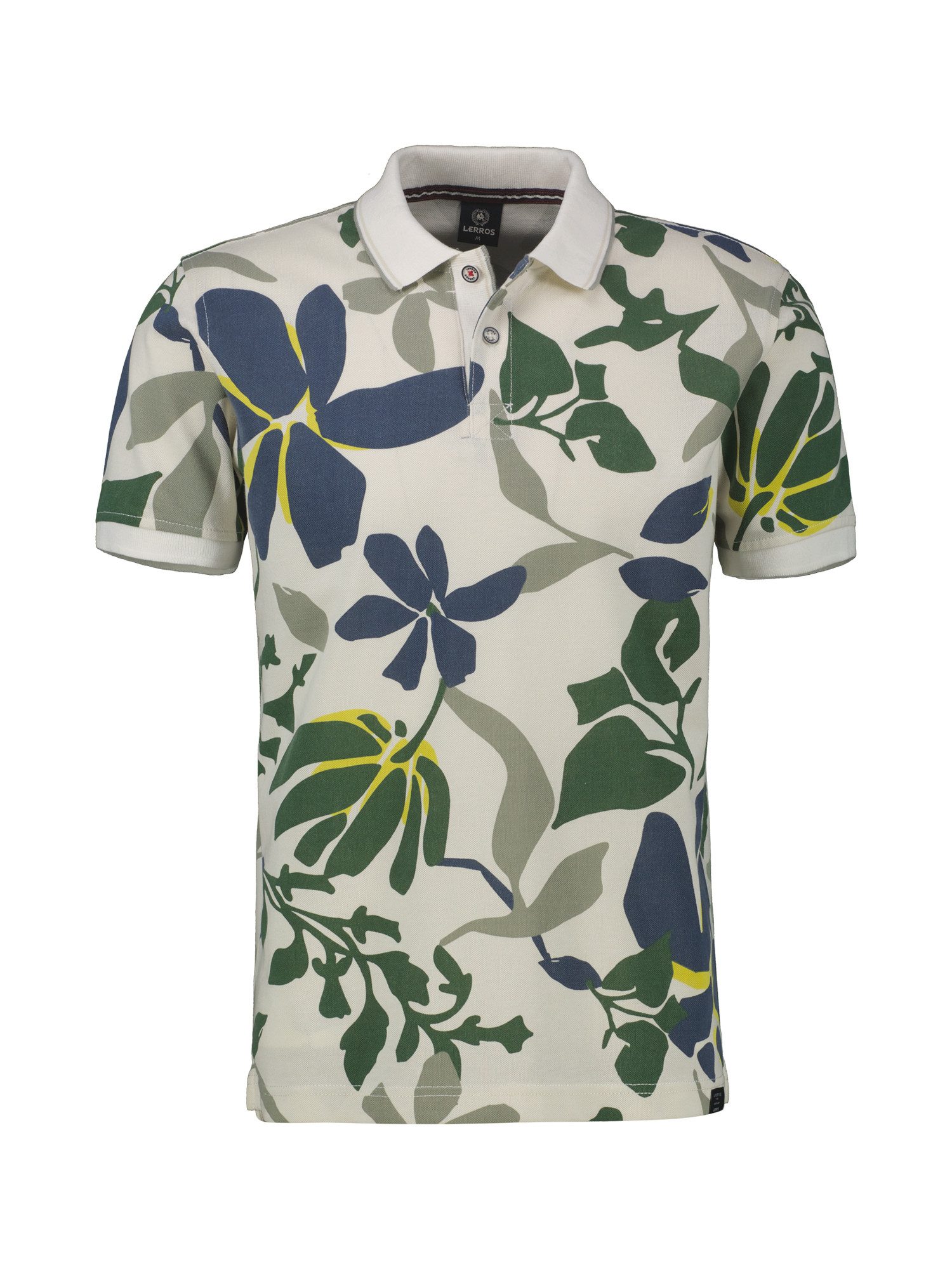 Lerros Poloshirt LERROS poloshirt, zomers-bloemig gemusterd