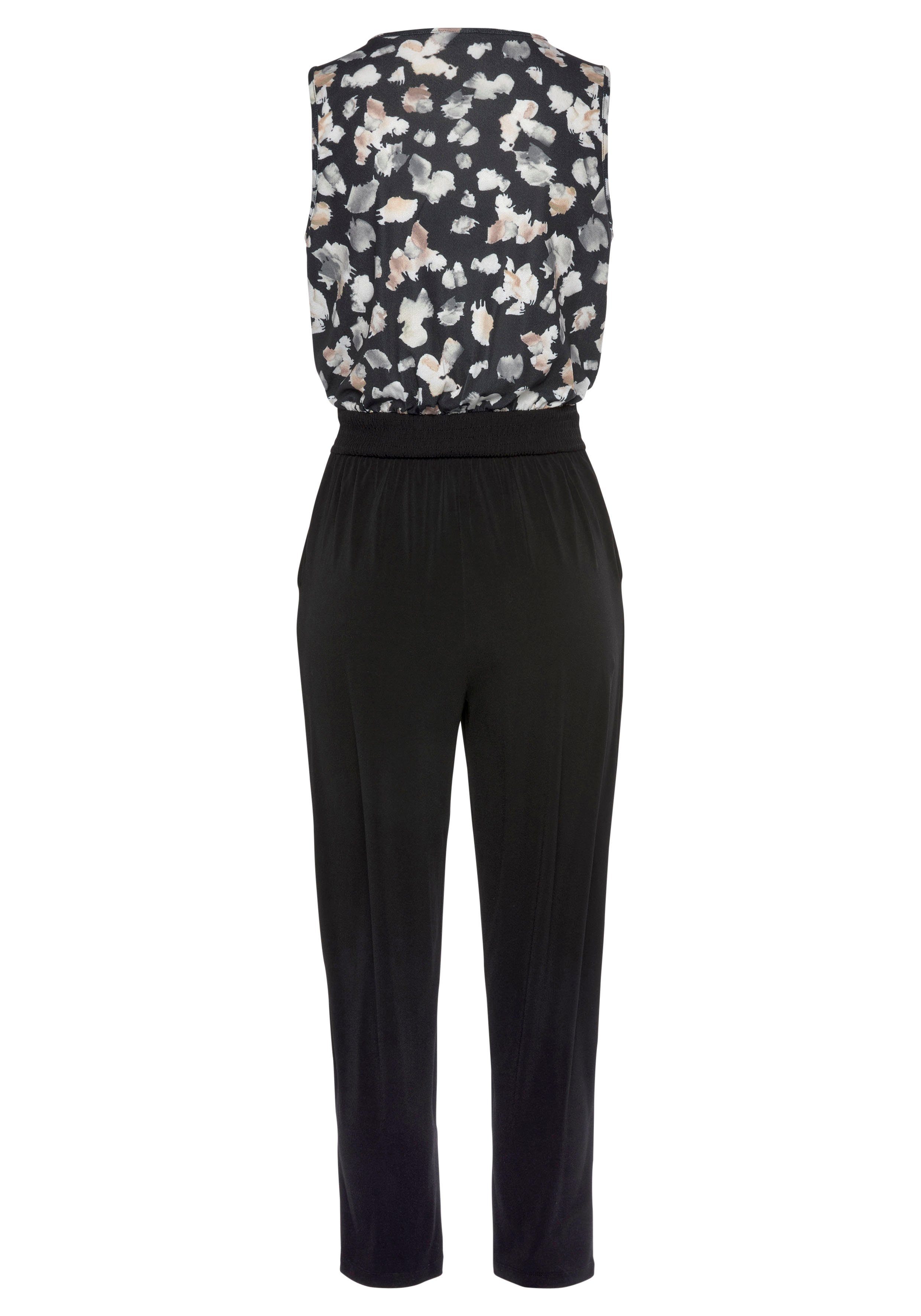 Lascana Jumpsuit met bedrukt bovenstuk, elegante jumpsuit, business-look, feestelijk