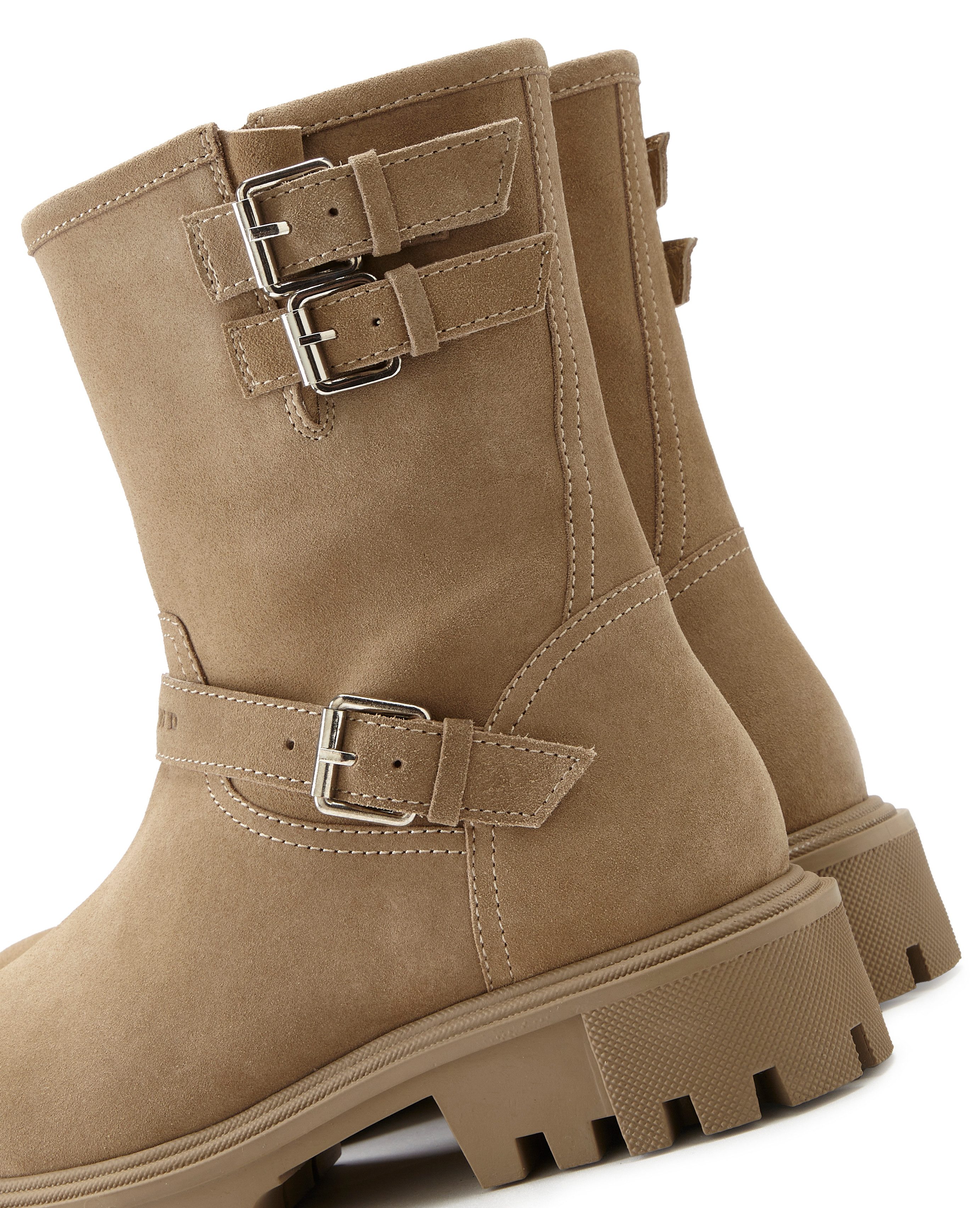 Elbsand Laarsjes van leer met trendy decoratieve gespen, laarzen, boots