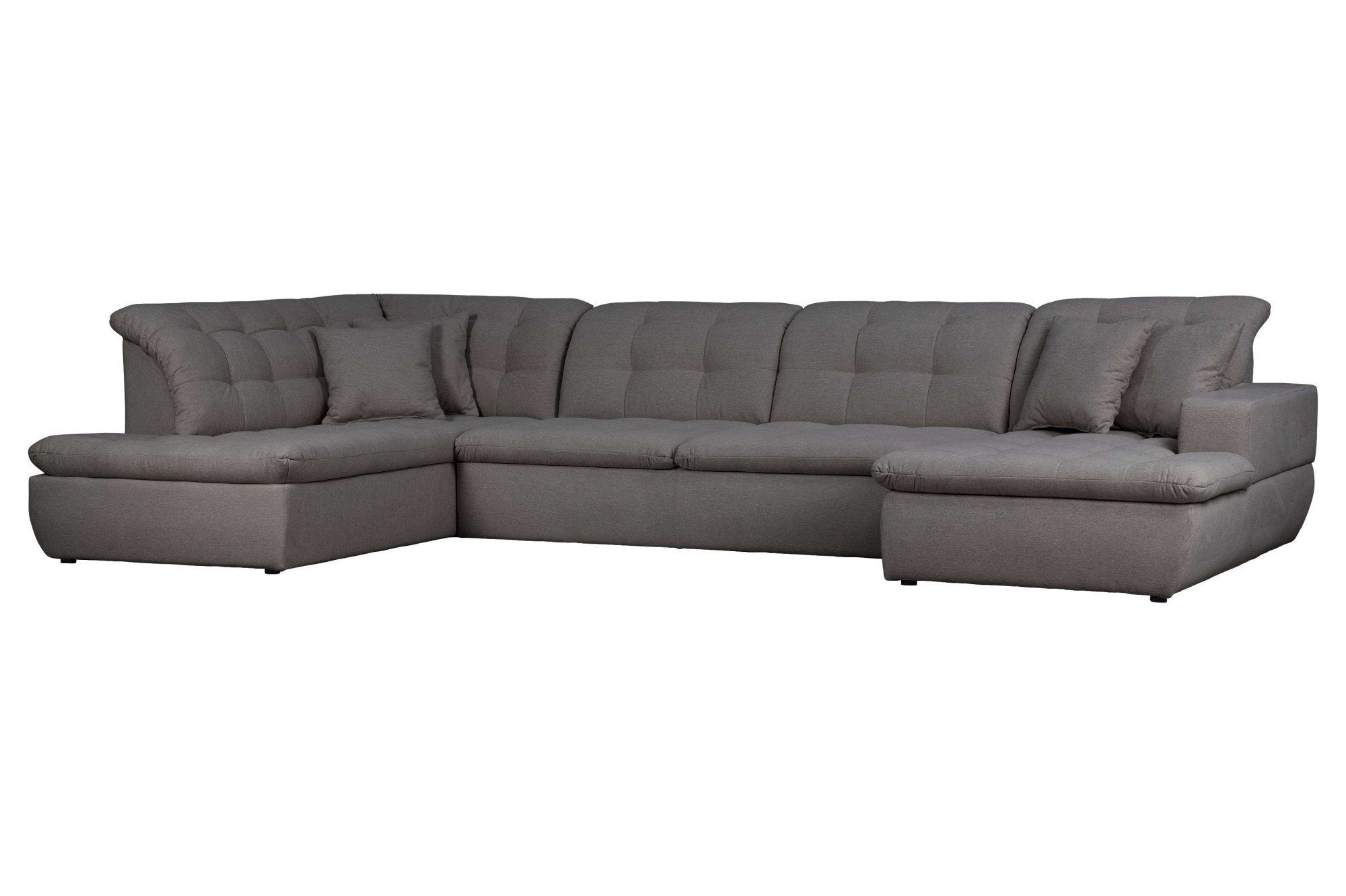 INOSIGN Zithoek BRISBANE nieuw U-model met verfijnd gestikt patroon, matte look, incl. sierkussens