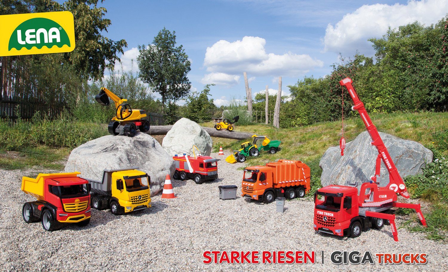 Lena® Speelgoed-vuilniswagen Giga Trucks, vuilniswagen
