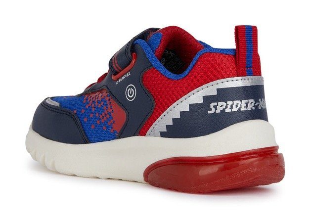 Geox Sneakers J CIBERDRON BOY F met coole knipperfunctie, vrijetijdsschoen, lage schoen, veterschoen