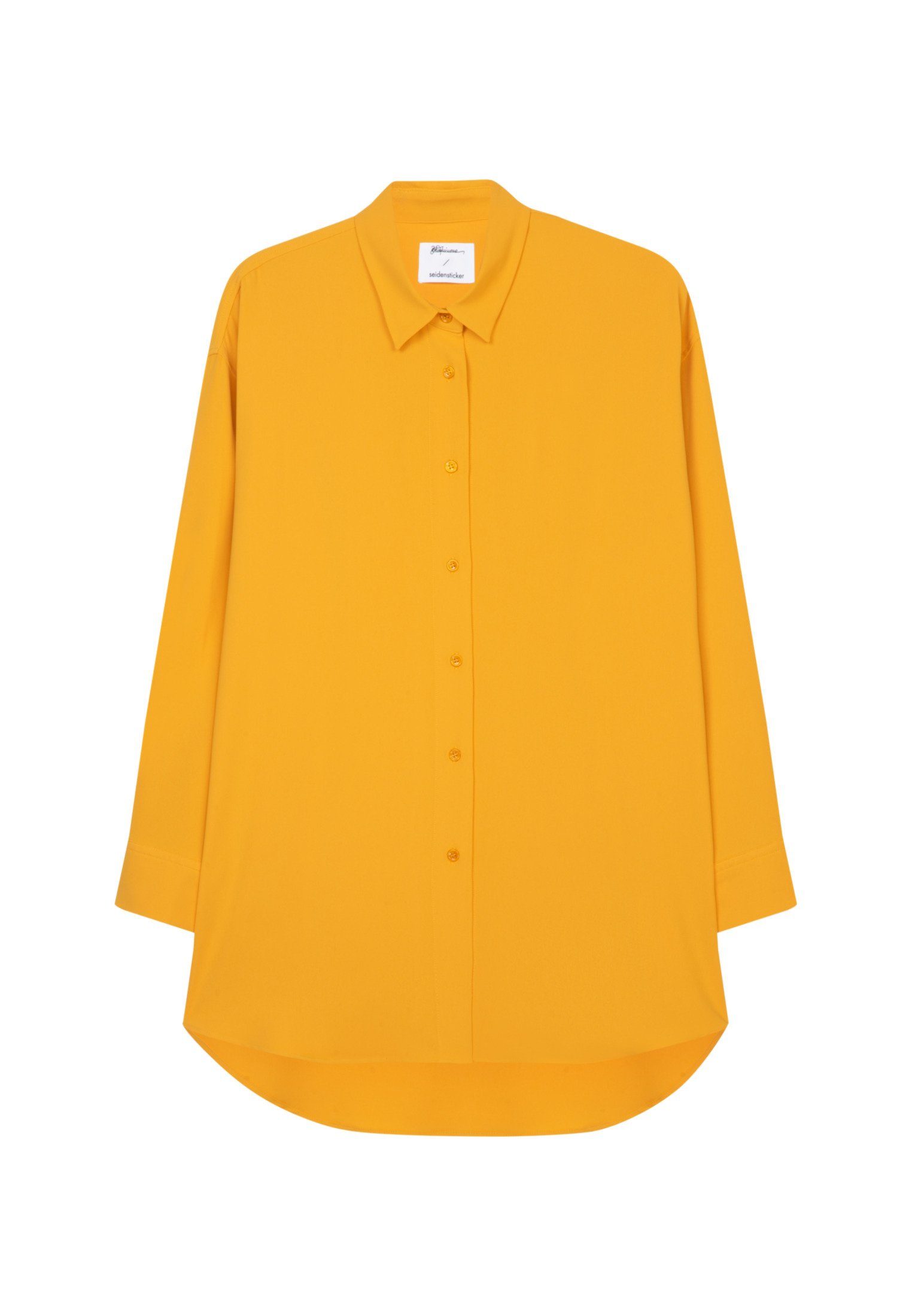 seidensticker Lange blouse Zwarte roos Lange mouwen kraag uni