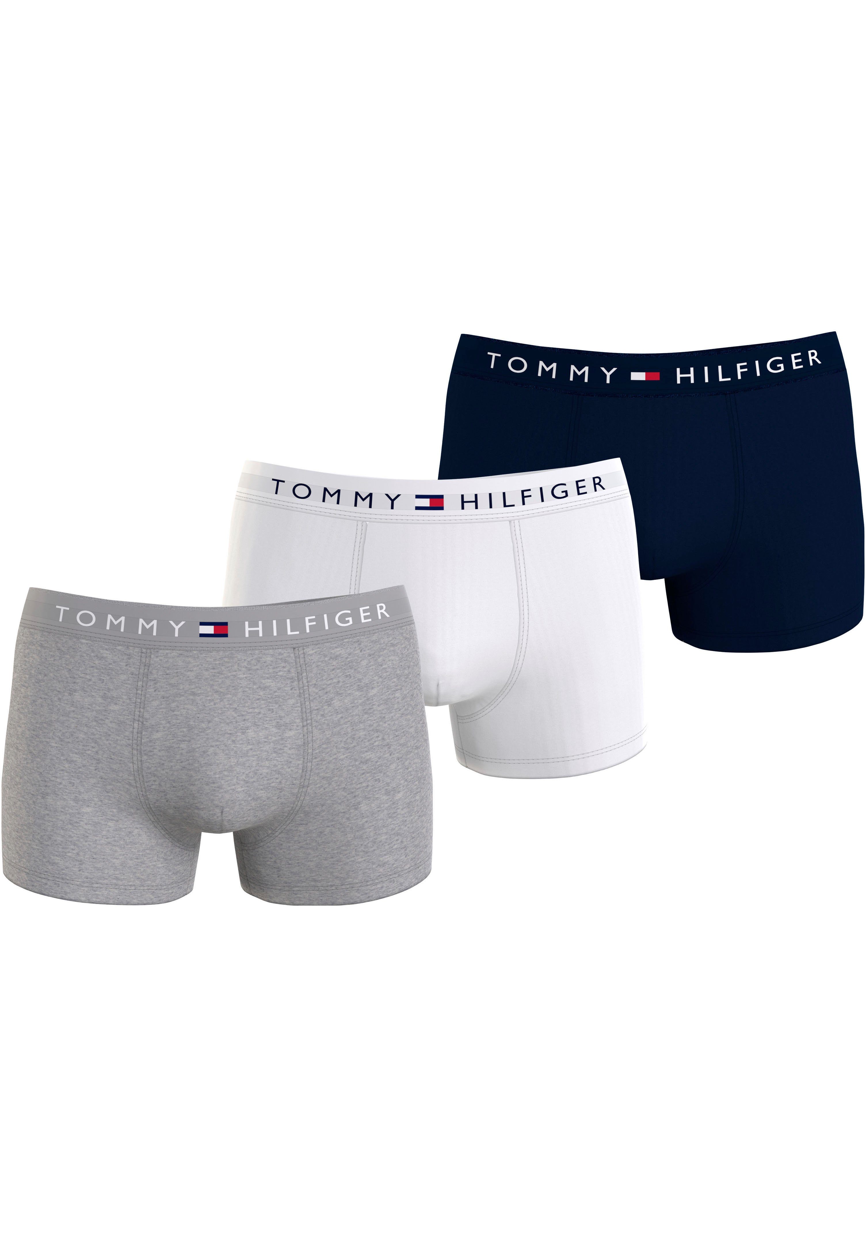 Tommy Hilfiger Underwear Trunk 3P TRUNK WB met elastische band met tommy hilfiger-logo (3 stuks Set van 3)