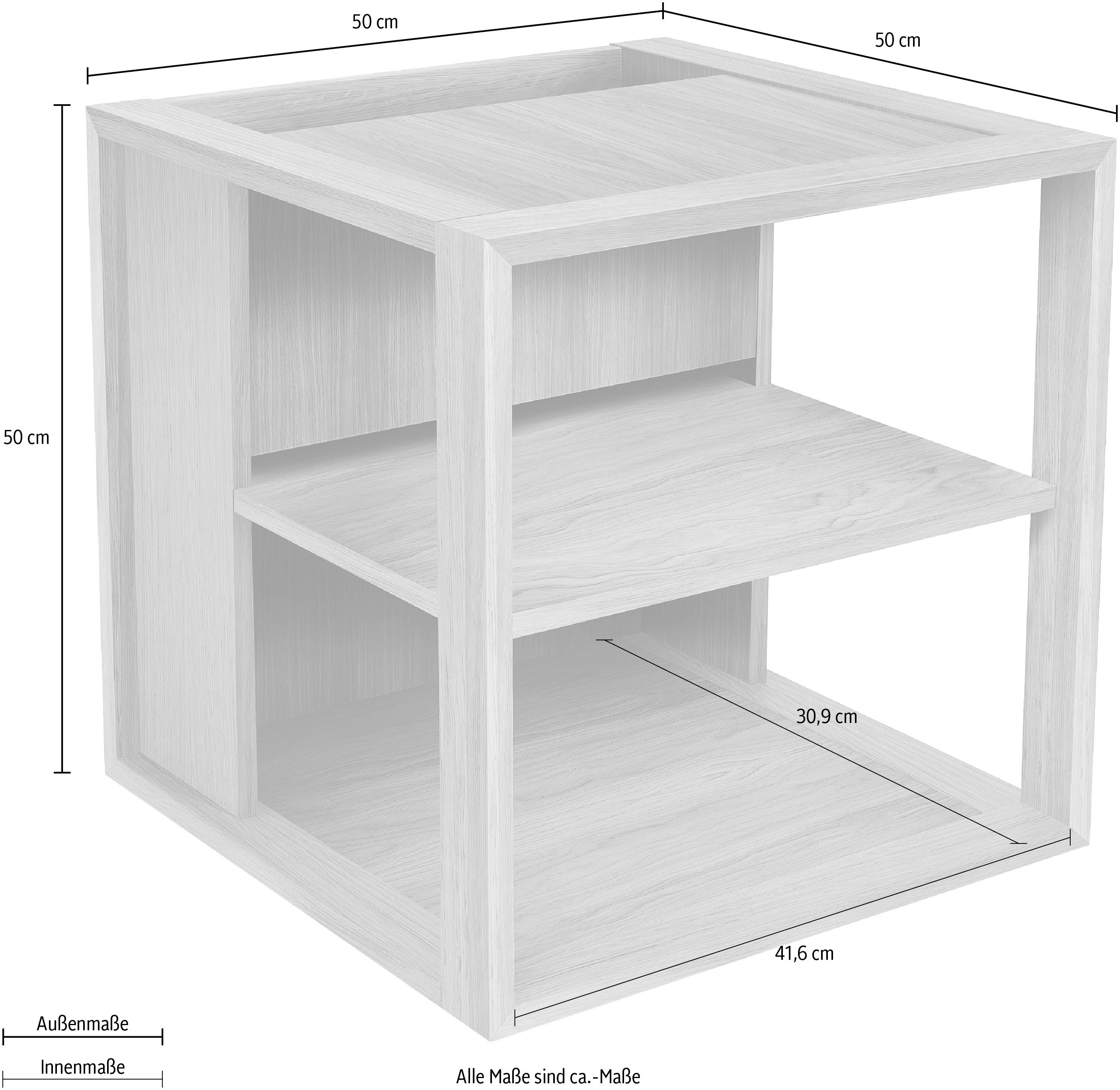 Woodman Salontafel Cube Houtfineer van eiken