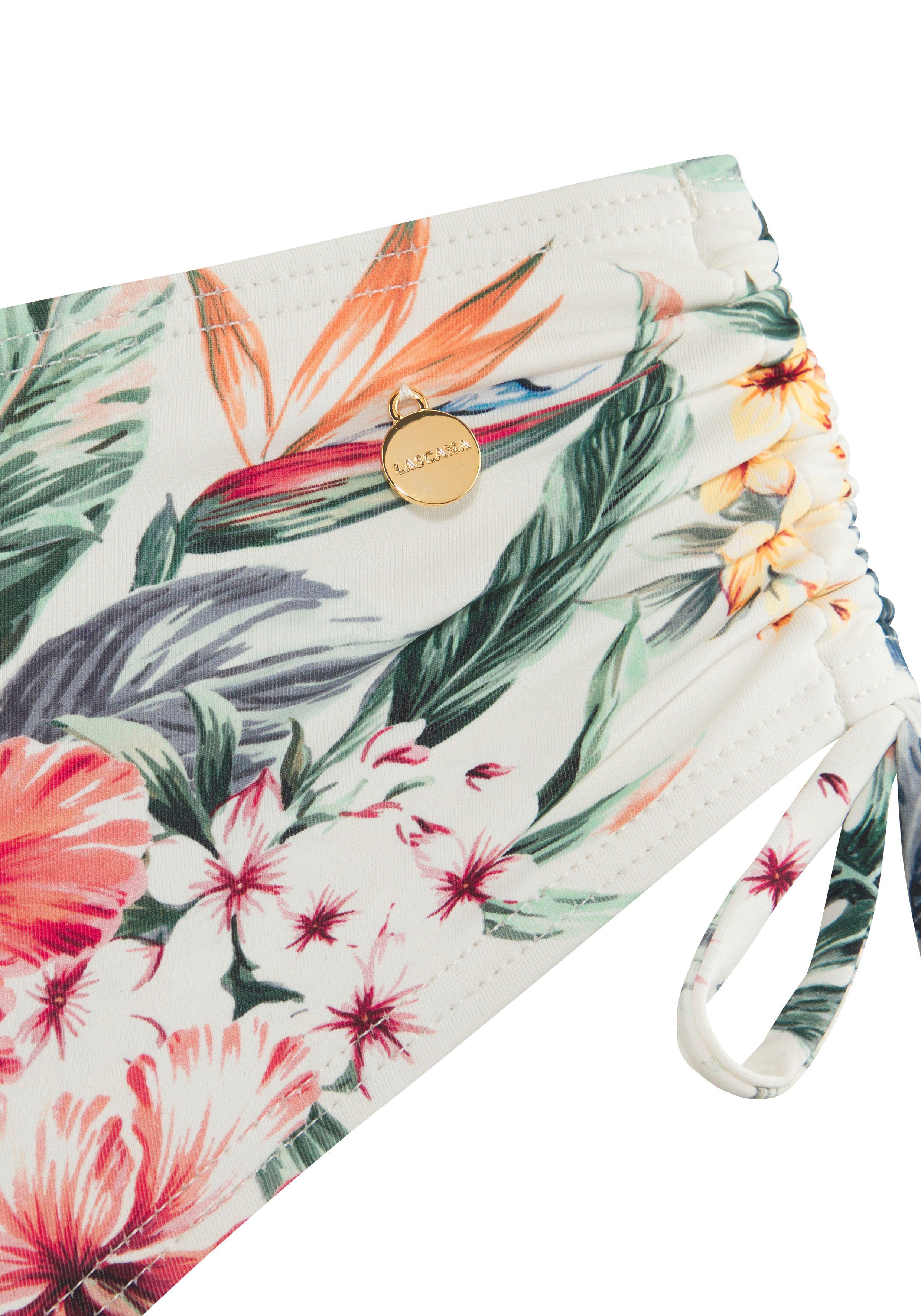 Lascana Bikinibroekje Salsa zijdelings verstelbaar en met geweldige bloemenprint