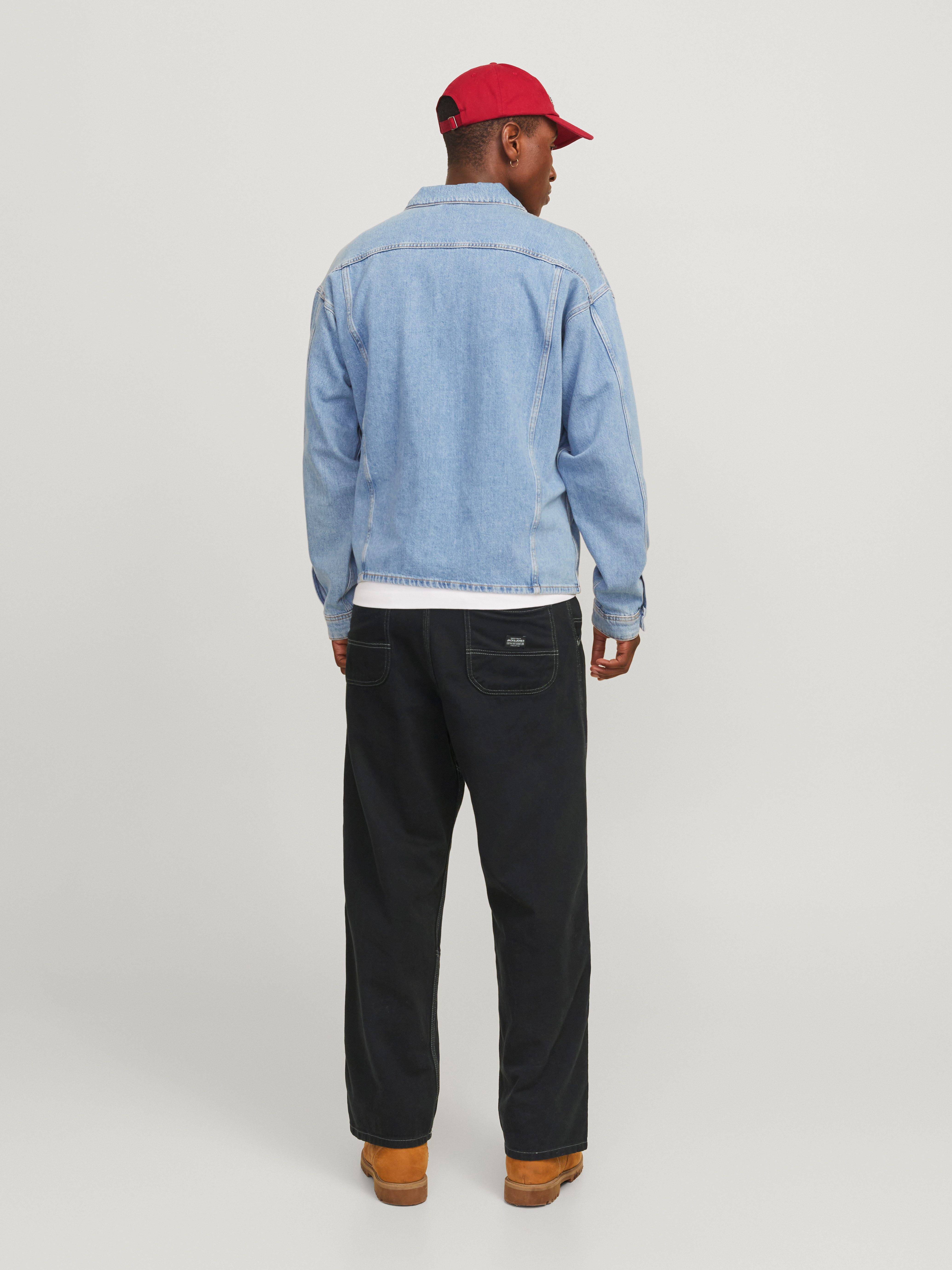 Jack & Jones Bootcutbroek JPSTOWEN CONTRAST PANEL PANTS SN
