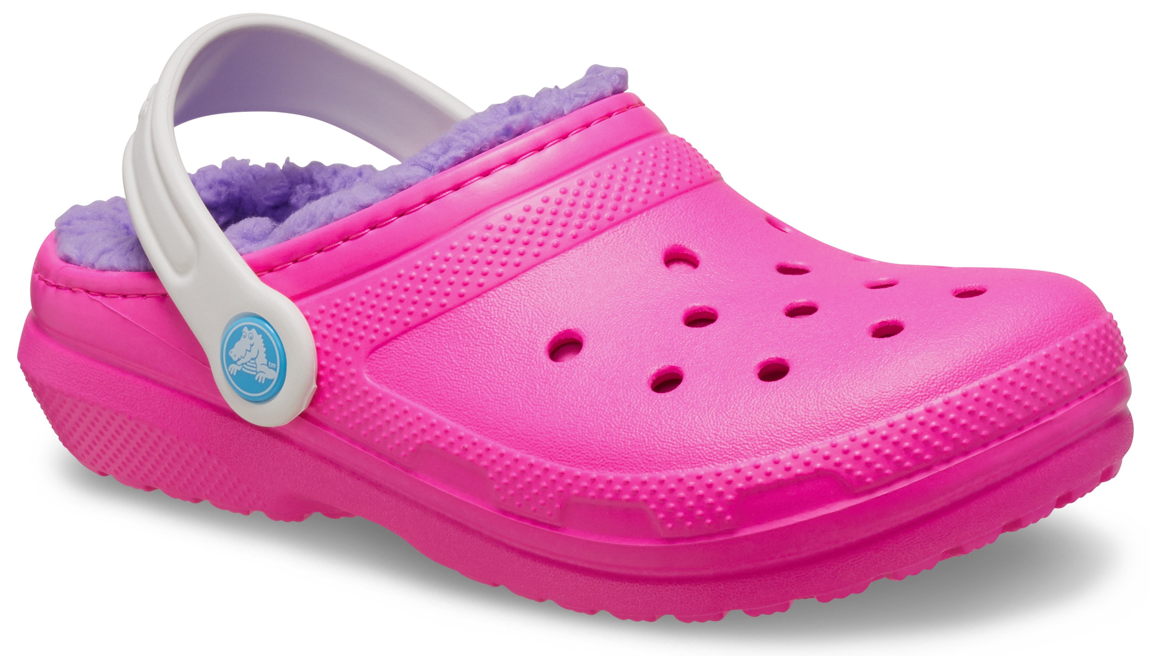 Crocs Pantoffels Classic Lined Clog K winterlaars, pantoffel, huisschoen met kantelbare hielriem