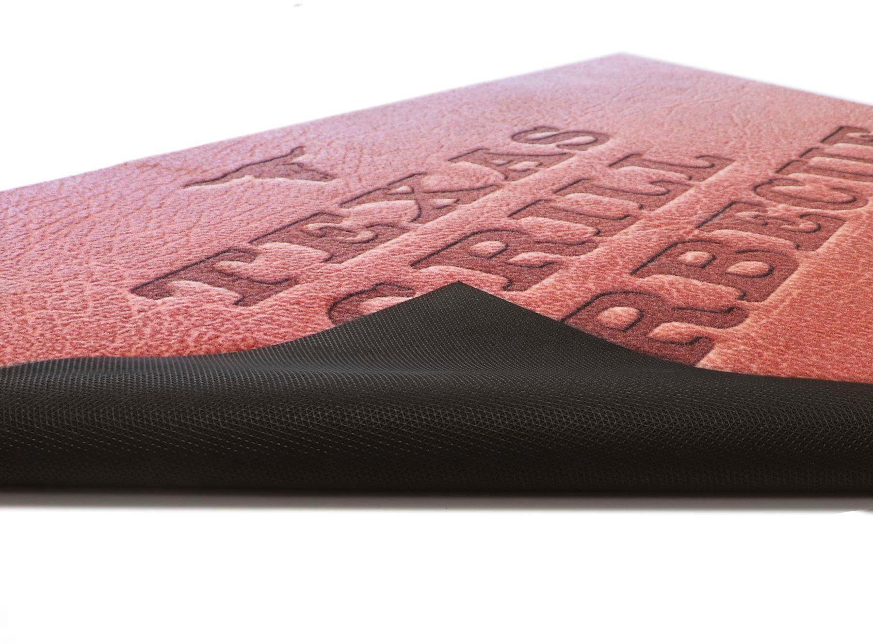 Primaflor-Ideen in Textil Mat BBQ grillmat TEXAS Barbecuemat ideaal als vloerbescherming, met tekst, antislip, wasbaar