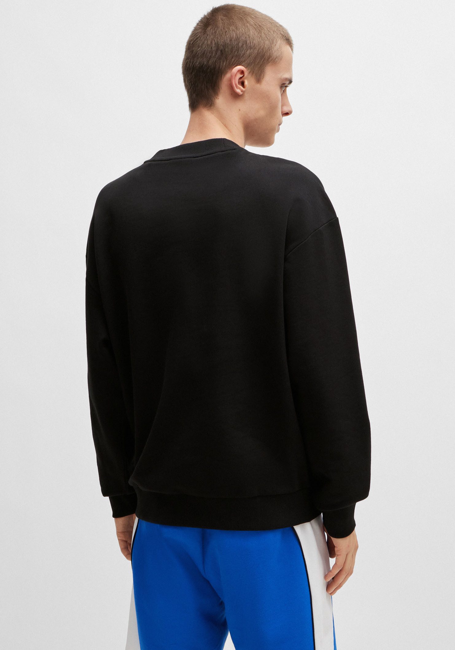 HUGO Blue Sweatshirt Niero met logoprint